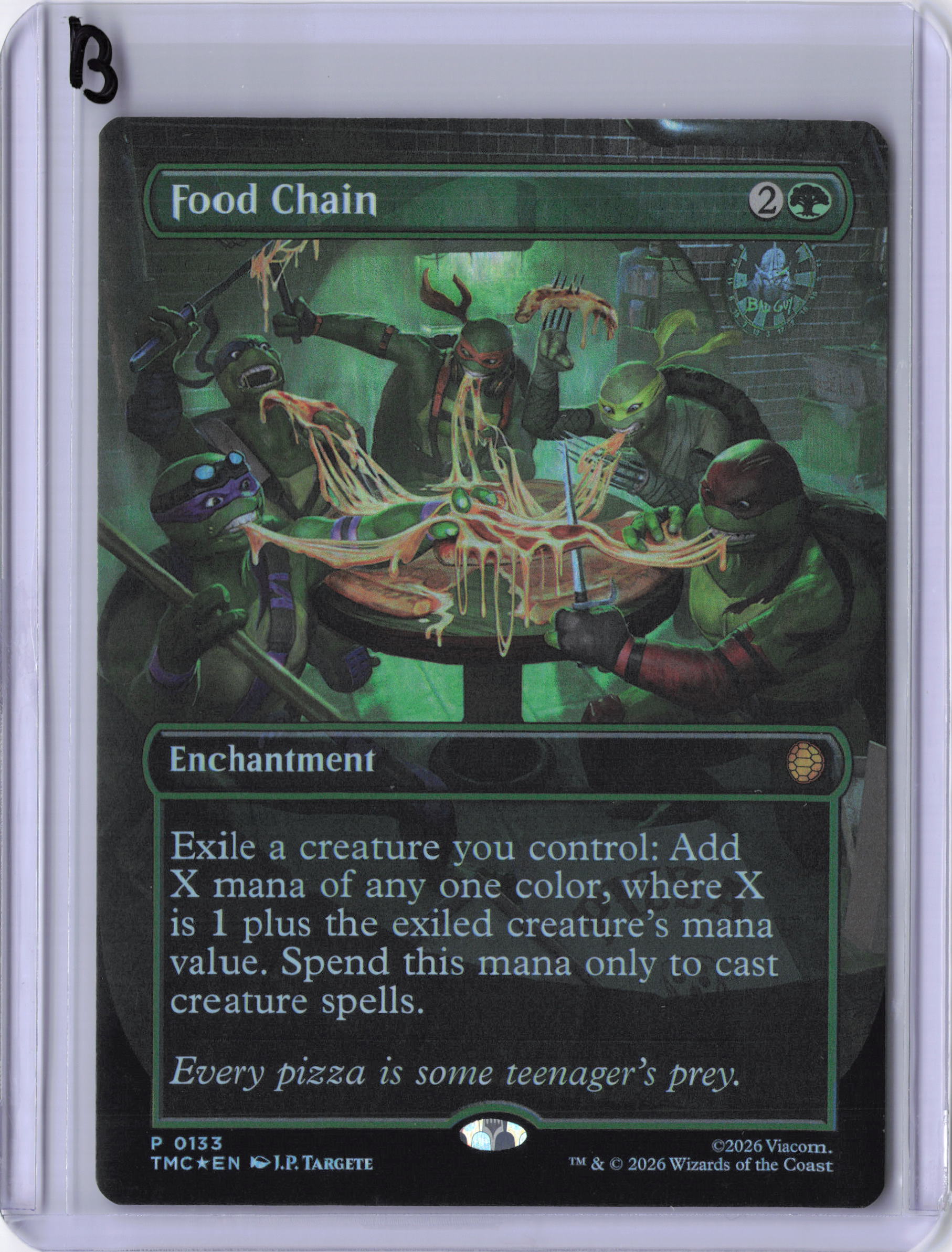 Food Chain (Borderless) - Commander: Teenage Mutant Ninja Turtles (TMC) (Foil)