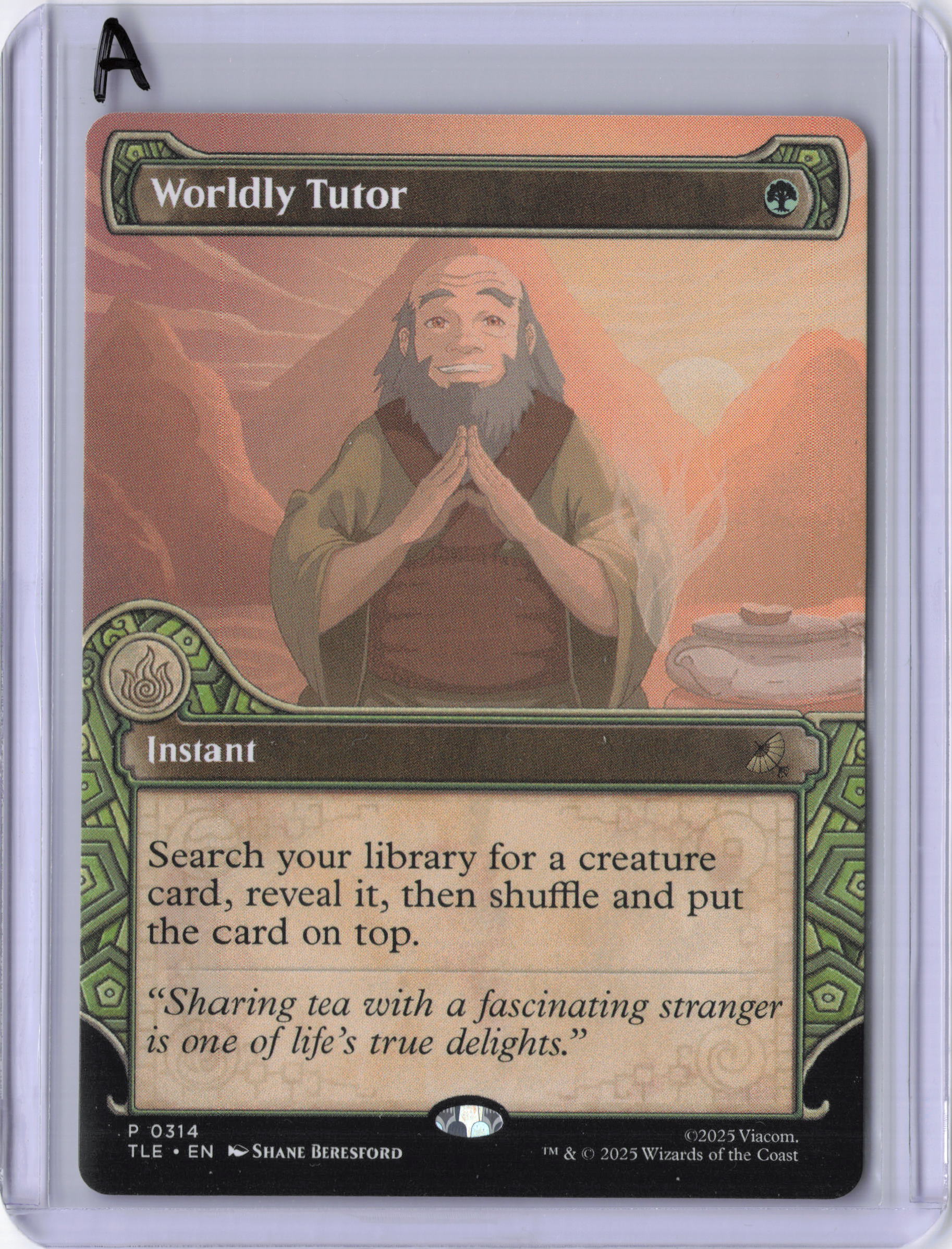 Worldly Tutor (Showcase) - Avatar: The Last Airbender: Eternal-Legal (TLE)