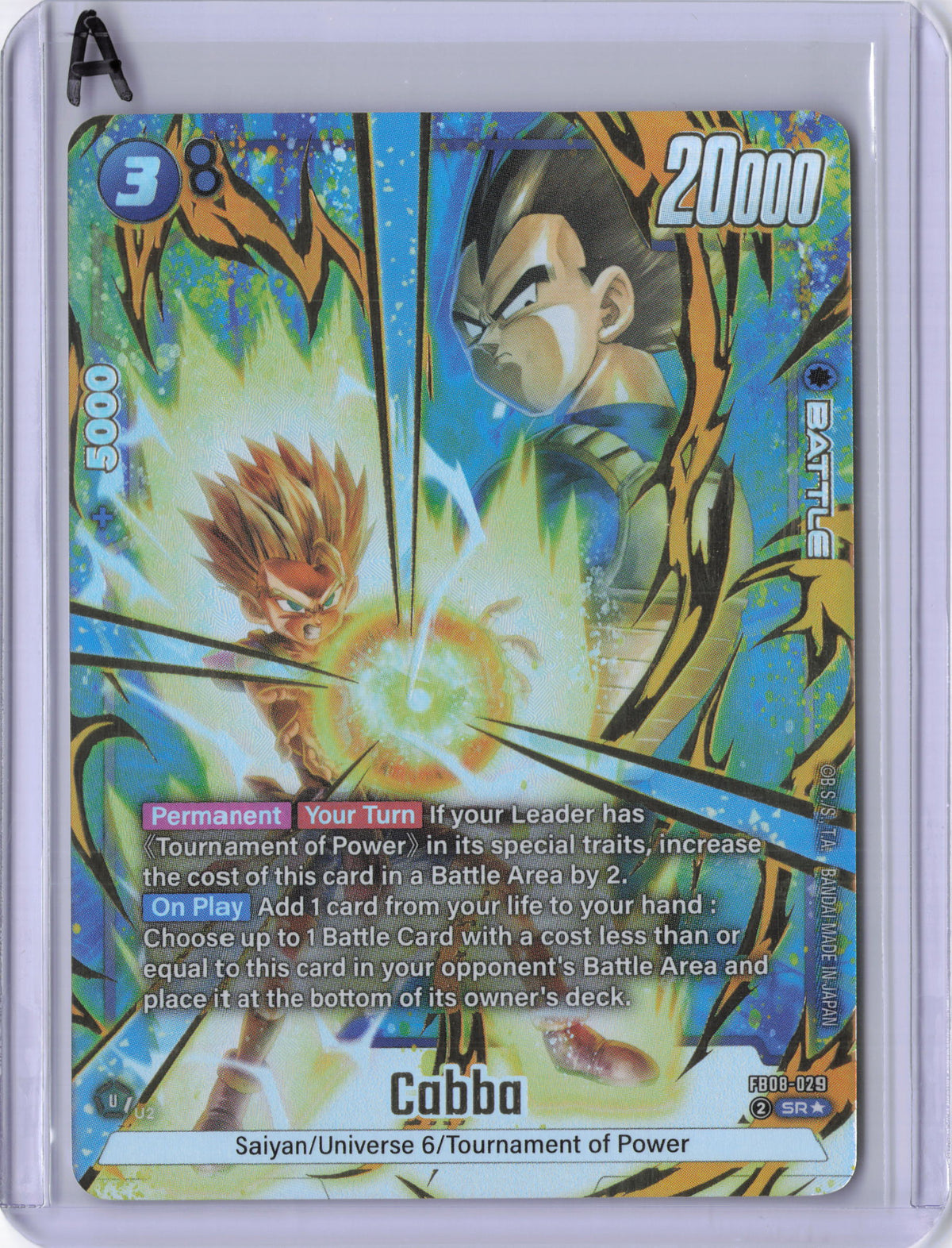 Cabba - FB08-029 (Alternate Art) - Saiyan's Pride (FB08)