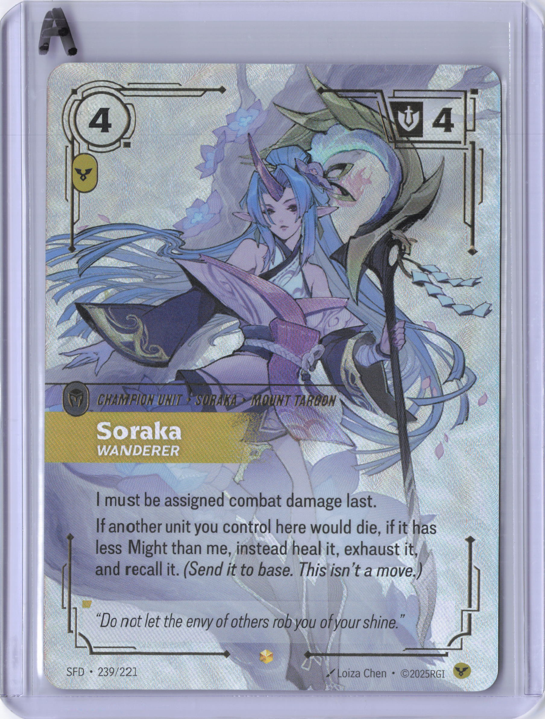 Soraka, Wanderer (Overnumbered) - Spiritforged (SFD)
