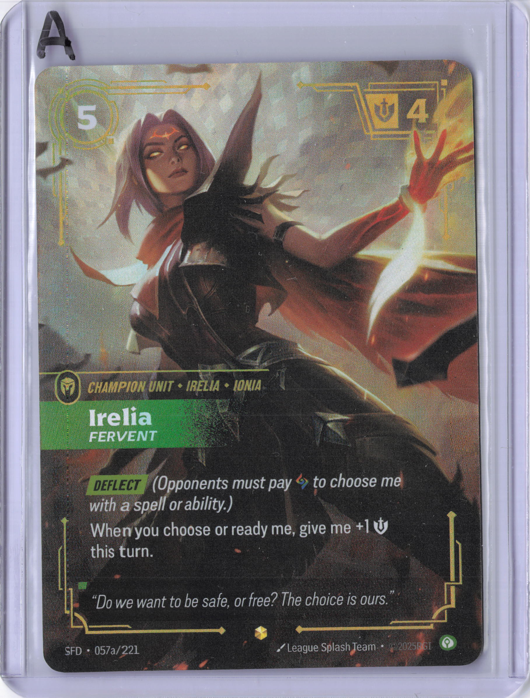 Irelia, Fervent (Alternate Art) - Spiritforged (SFD)