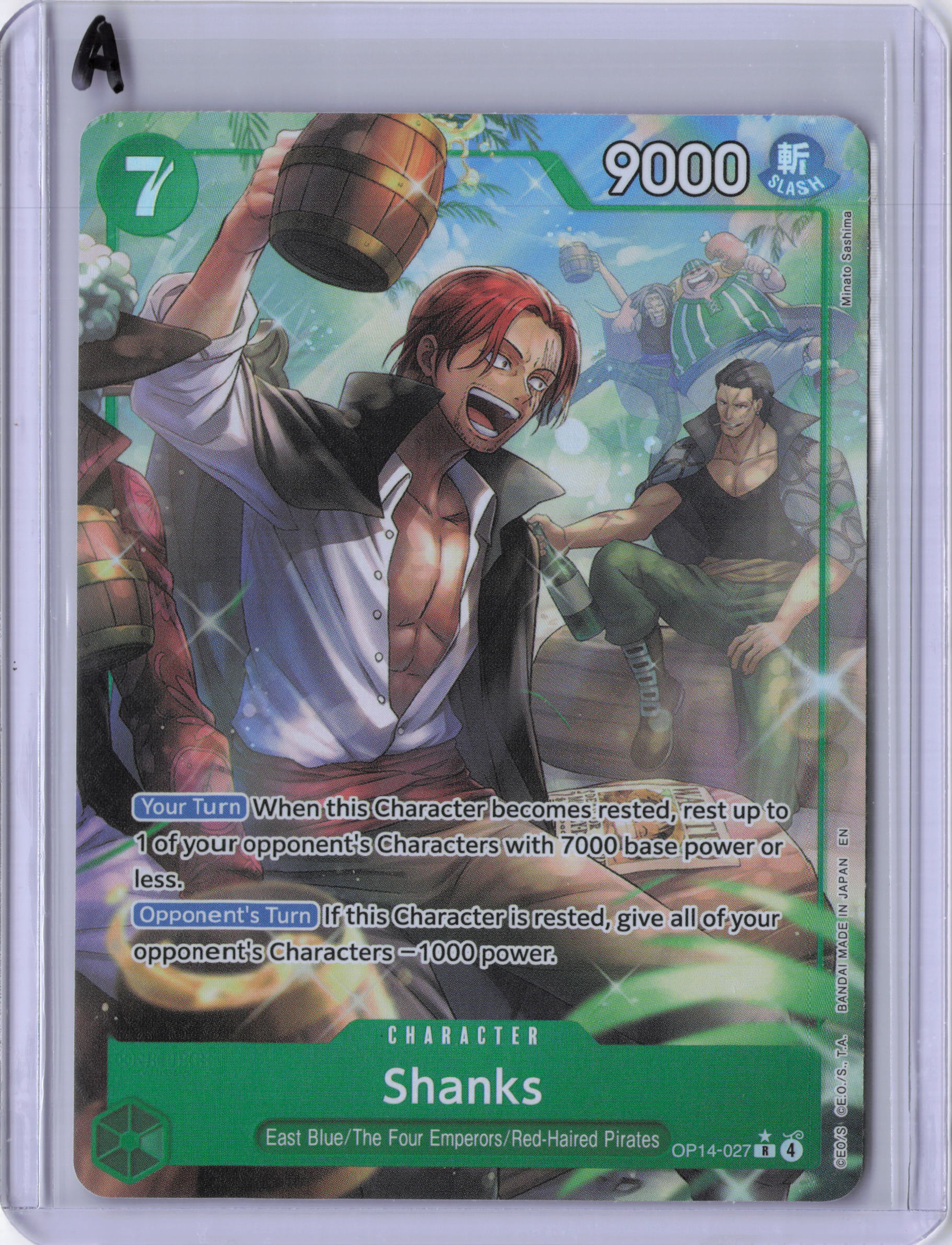 Shanks (Alternate Art) - The Azure Sea's Seven (OP14)