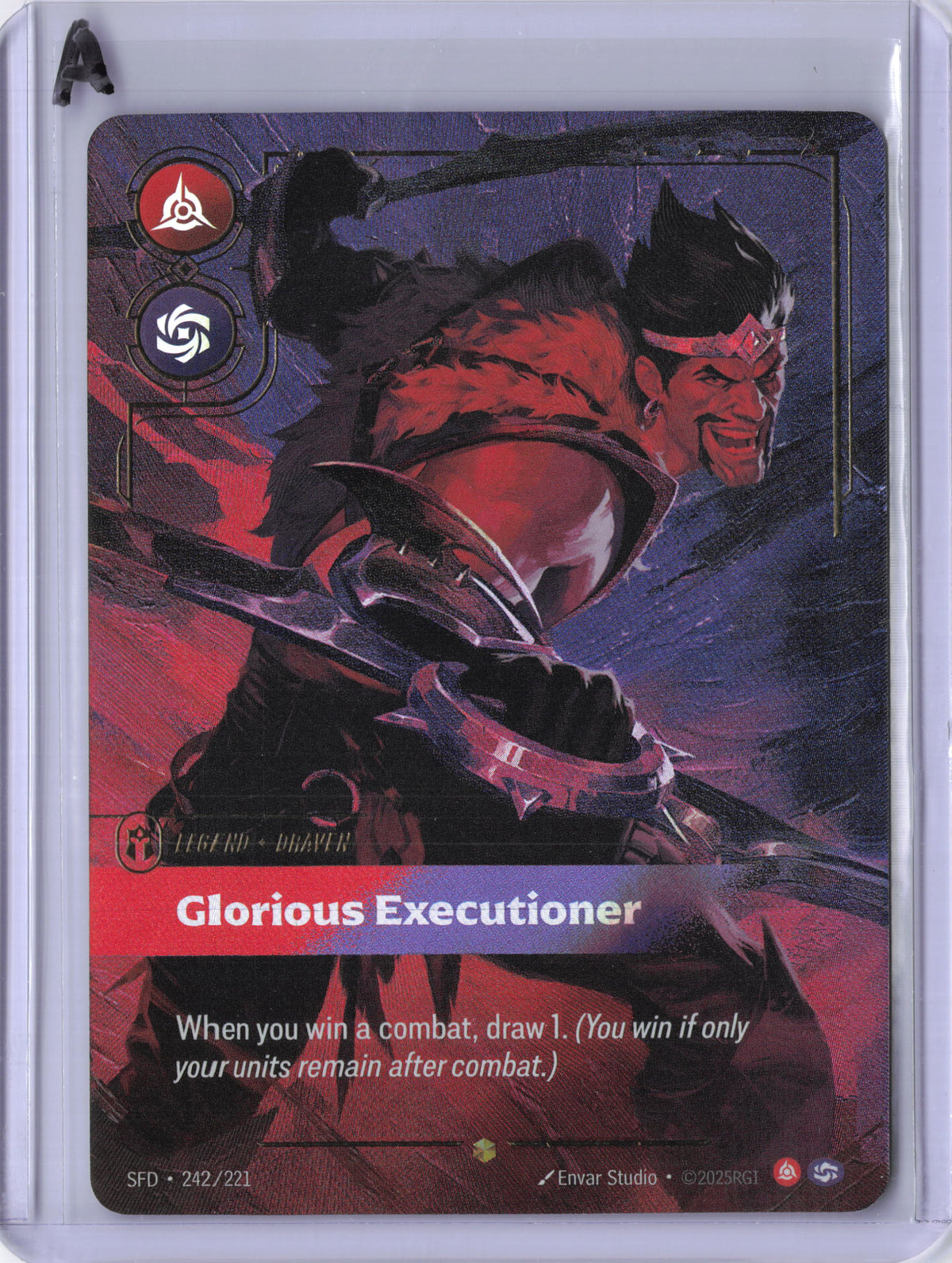 Draven, Glorious Executioner (Overnumbered) - Spiritforged (SFD)
