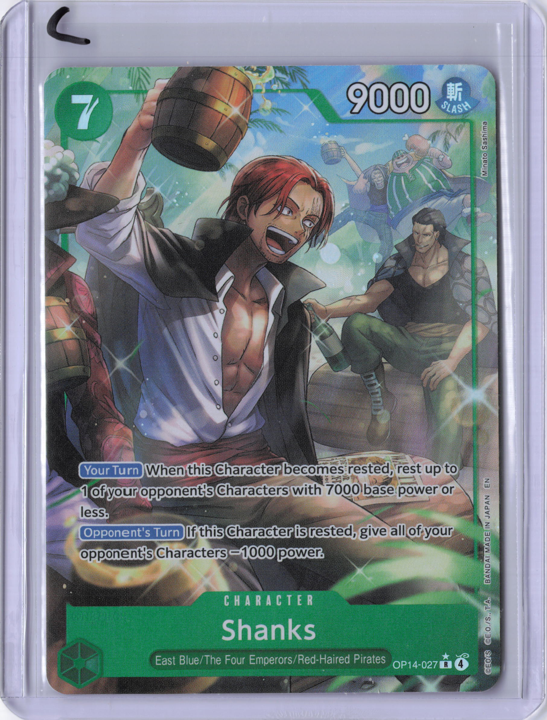 Shanks (Alternate Art) - The Azure Sea's Seven (OP14)