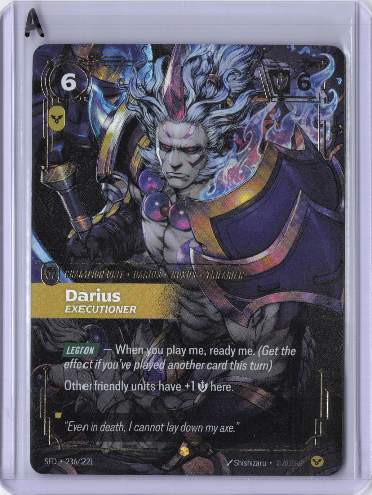 Darius, Executioner (Overnumbered) - Spiritforged (SFD)