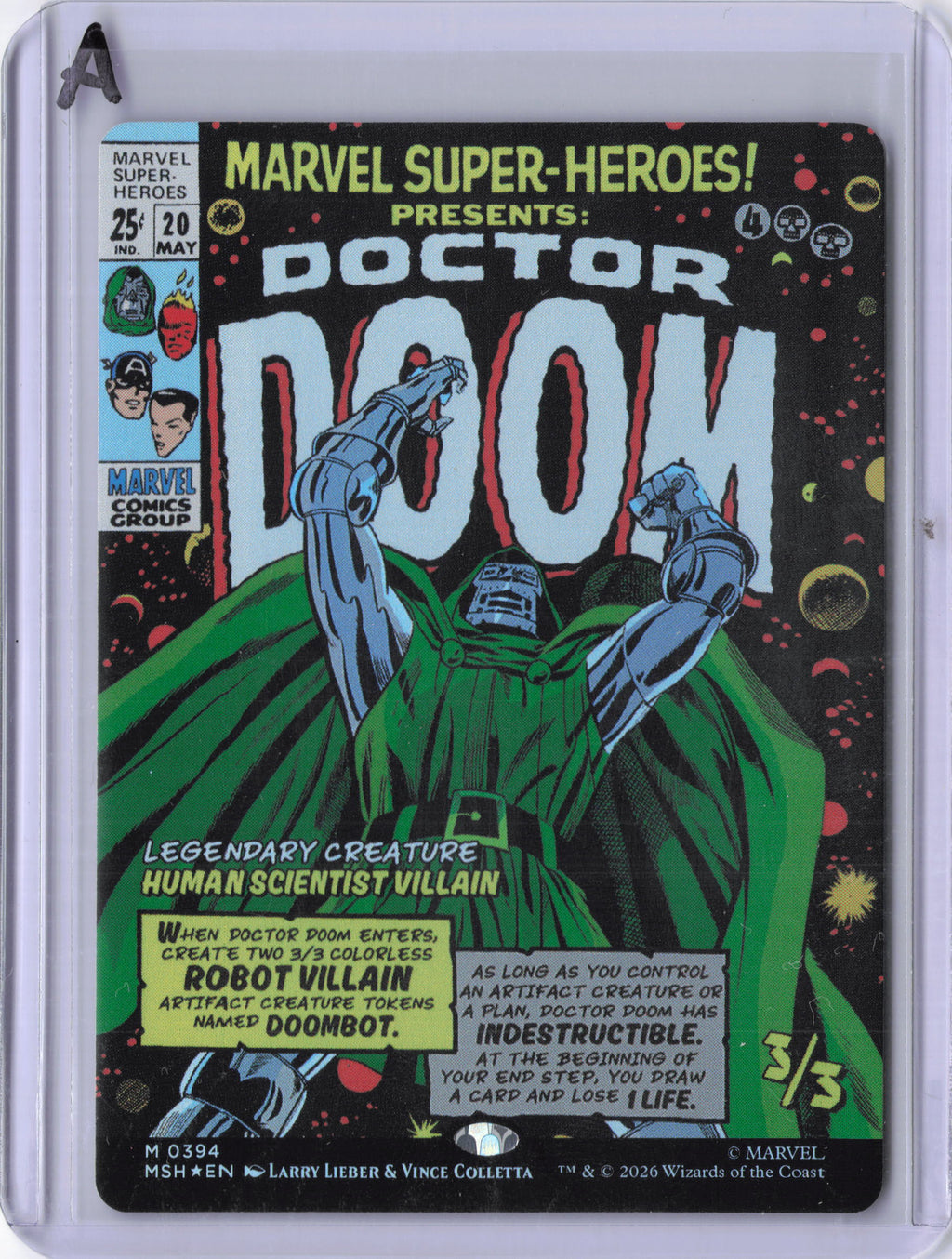 Doctor Doom (Borderless) (0394) - Marvel Super Heroes (MSH) (Foil)