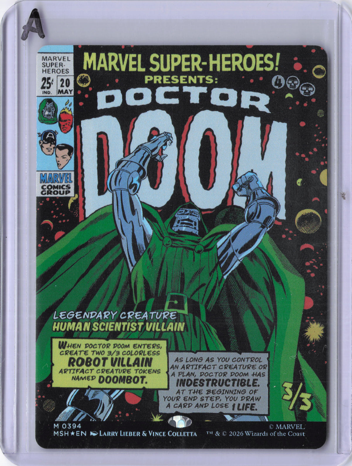 Doctor Doom (Borderless) (0394) - Marvel Super Heroes (MSH) (Foil)