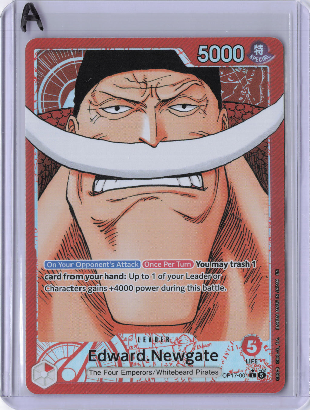 Edward.Newgate (001) (Alternate Art) - The World's Strongest Warriors (OP17)