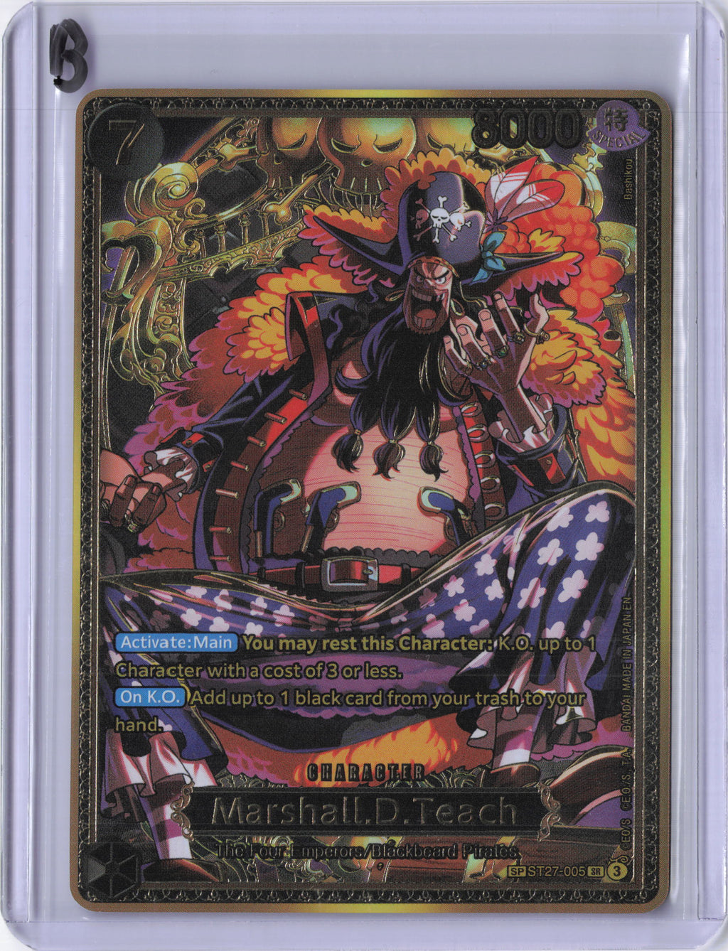 Marshall.D.Teach (ST27-005) (SP) - The World's Strongest Warriors (OP17)