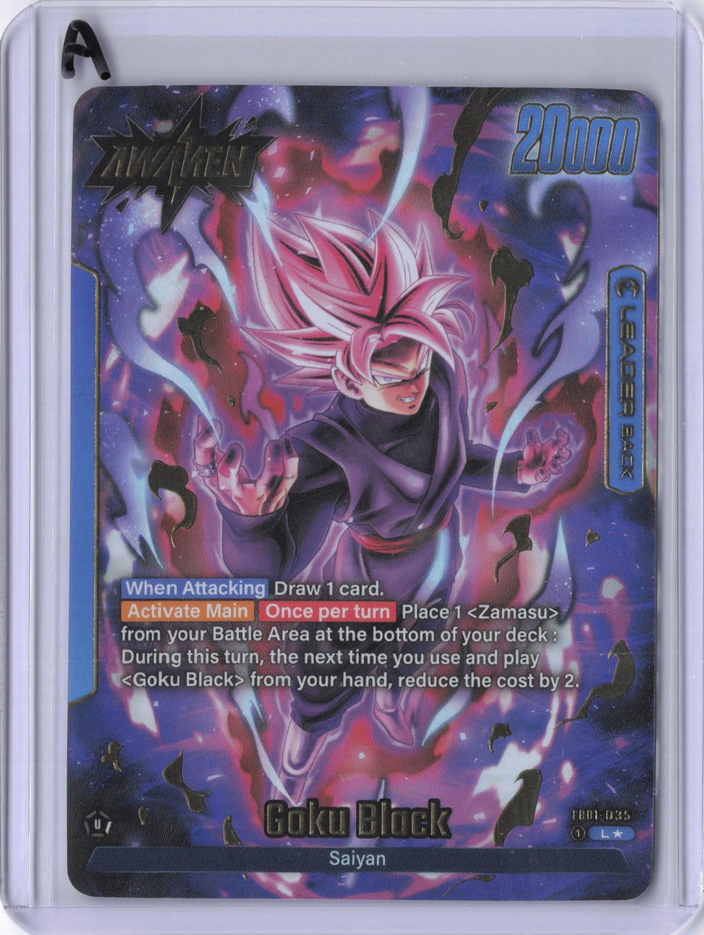 Goku Black - FB01-035 (Alternate Art) - Awakened Pulse (FB01) LP