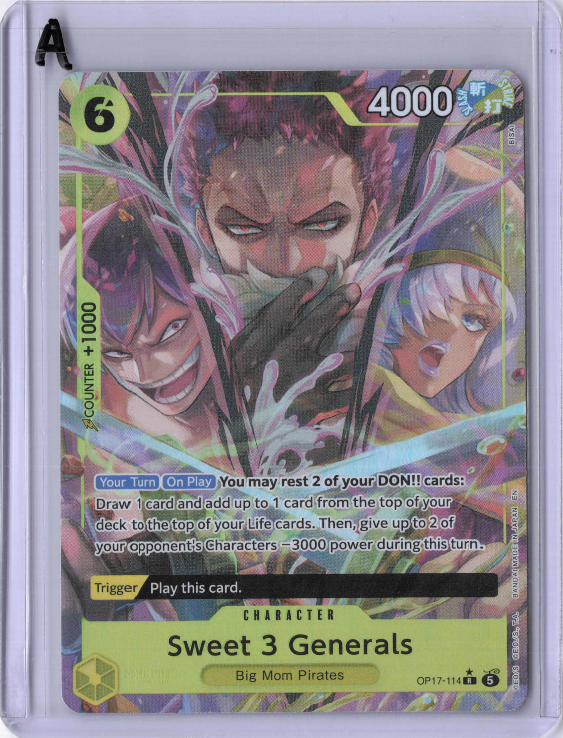 Sweet 3 Generals (Alternate Art) - The World's Strongest Warriors (OP17)