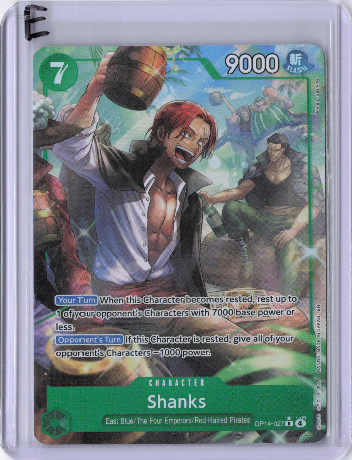 Shanks (Alternate Art) - The Azure Sea's Seven (OP14)