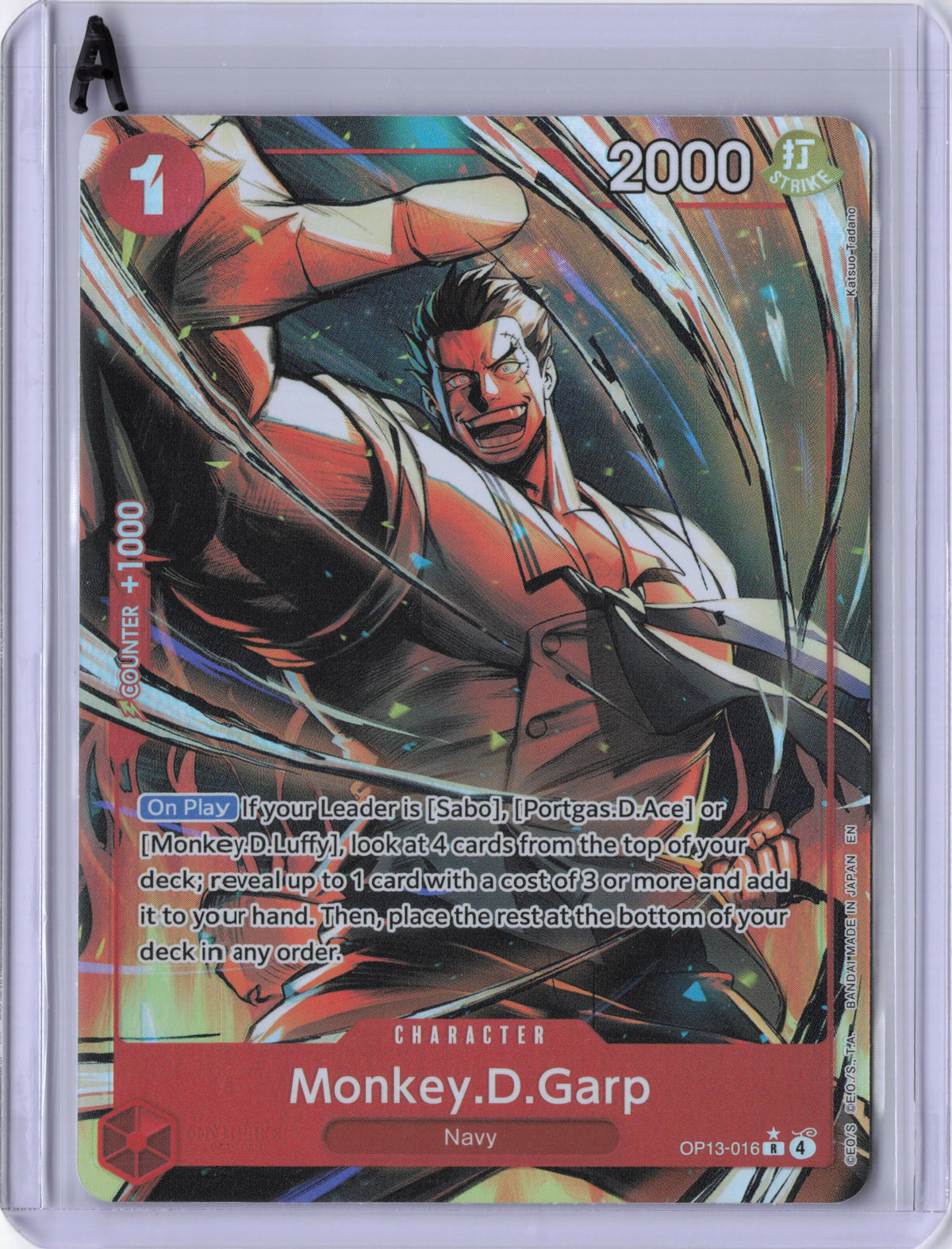 Monkey.D.Garp (Alternate Art) - Carrying On His Will (OP13)