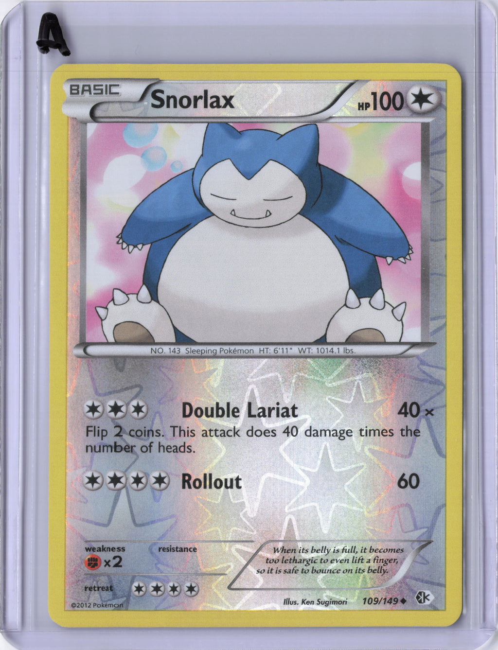 Snorlax (Reverse Holo) - Boundaries Crossed (BCR) LP
