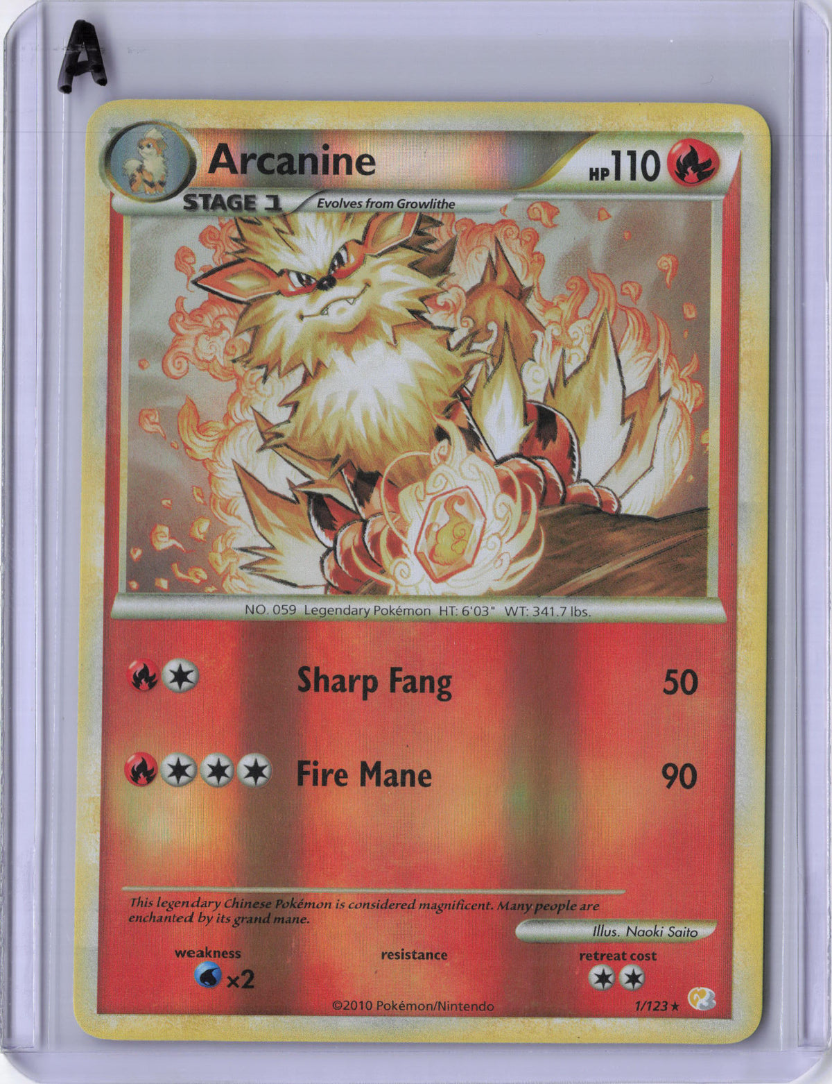 Arcanine (Reverse Holo) - HeartGold SoulSilver (HS)