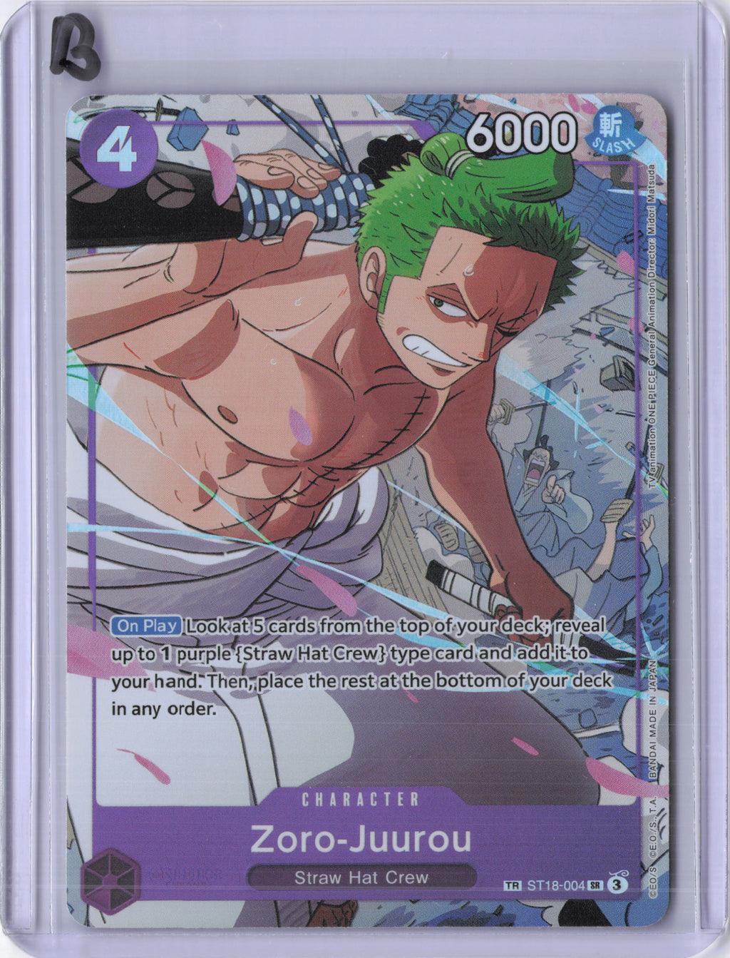 Zoro-Juurou (ST18-004) - Emperors in the New World (OP09)