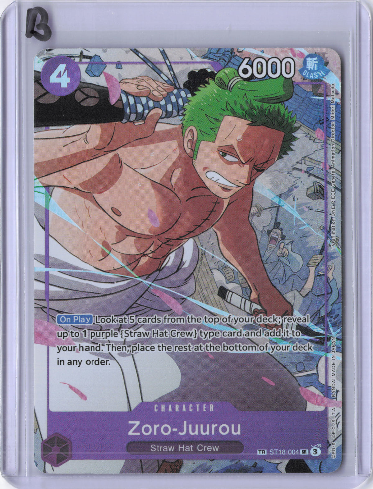 Zoro-Juurou (ST18-004) - Emperors in the New World (OP09)