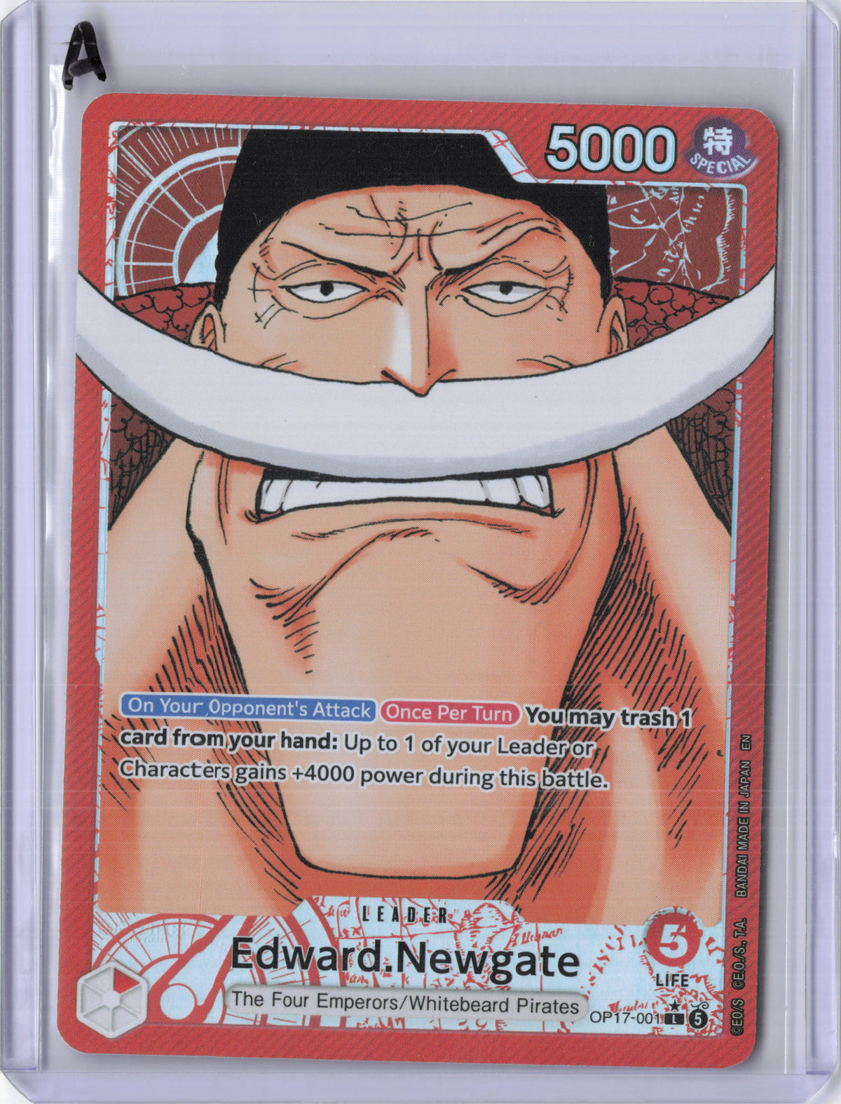 Edward.Newgate (001) (Alternate Art) - The World's Strongest Warriors (OP17)
