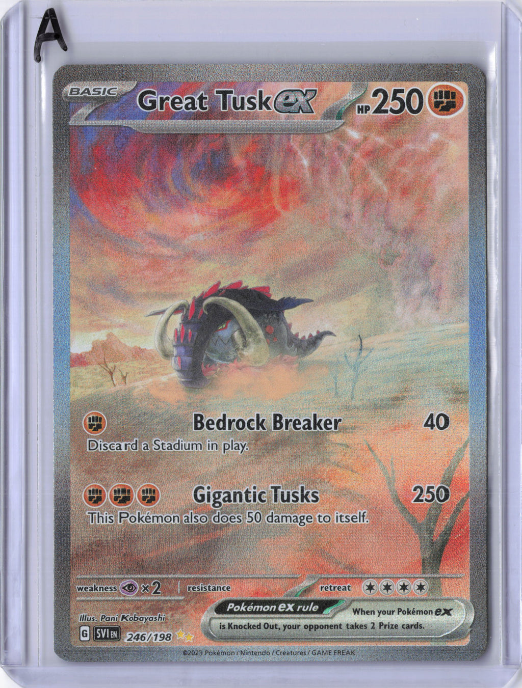 Great Tusk ex - 246/198 - SV01: Scarlet & Violet Base Set (SVI)