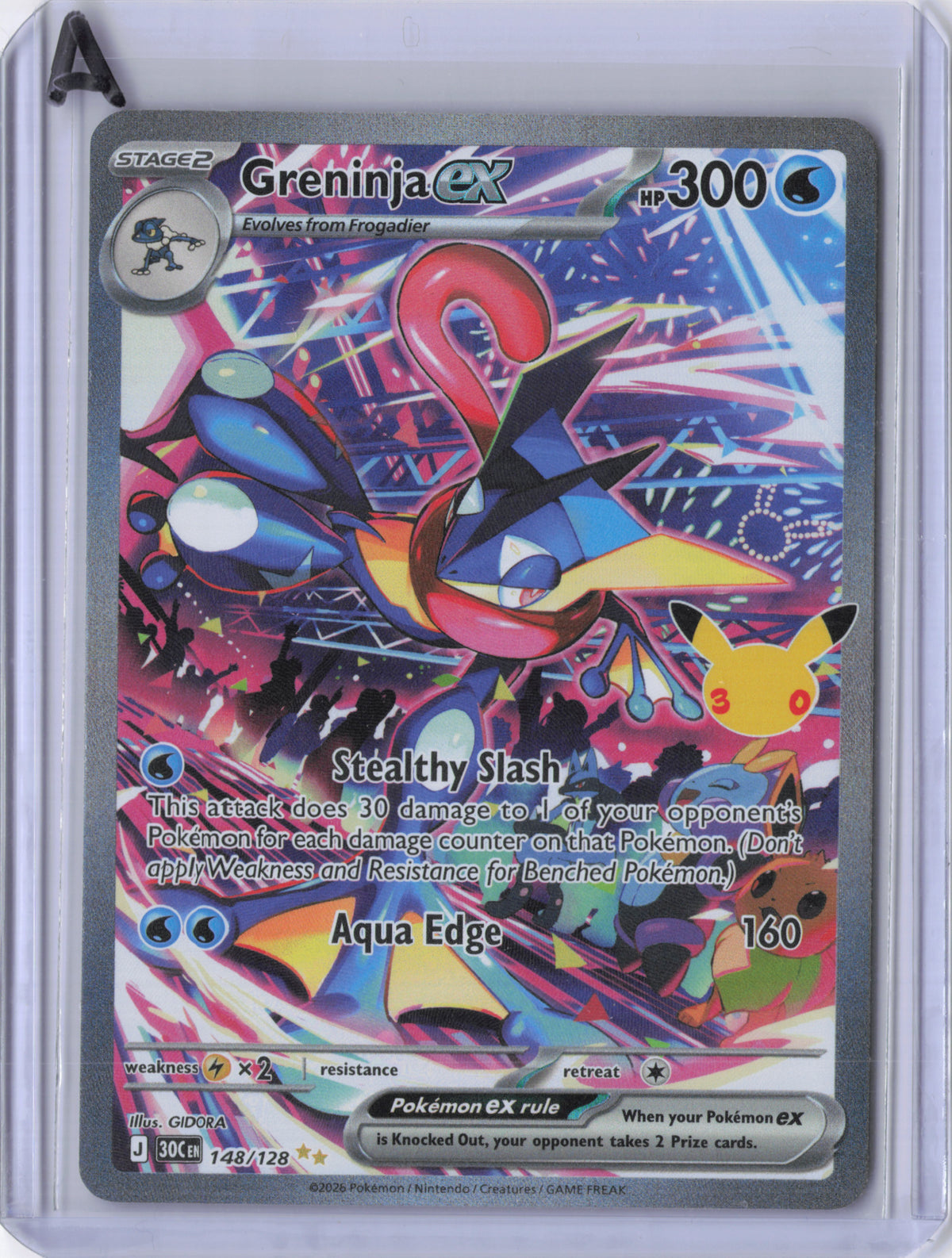Greninja ex - 148/128 - ME: 30th Celebration