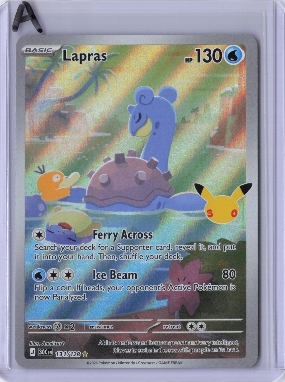 Lapras - 131/128 - ME: 30th Celebration (30C)