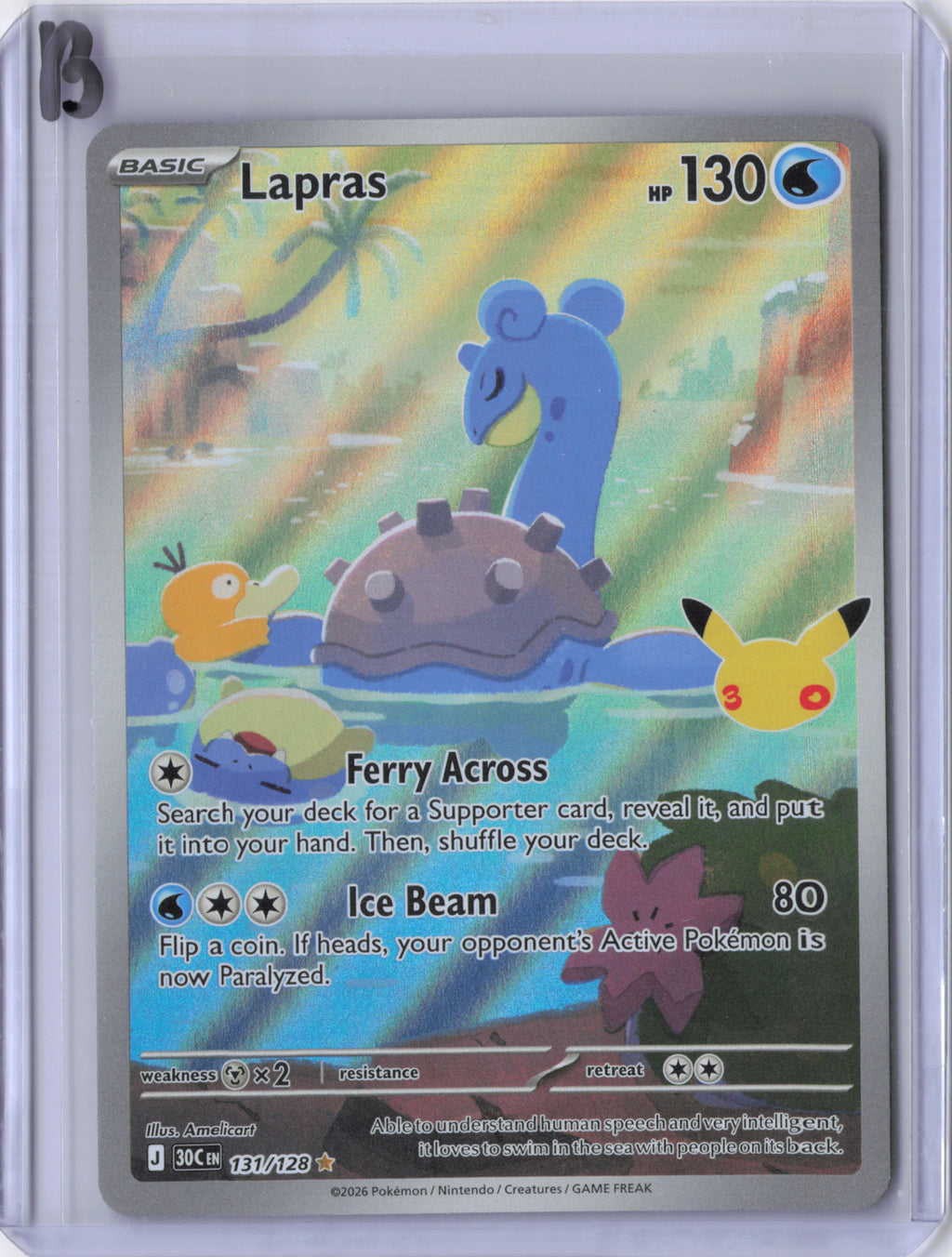 Lapras - 131/128 - ME: 30th Celebration (30C)