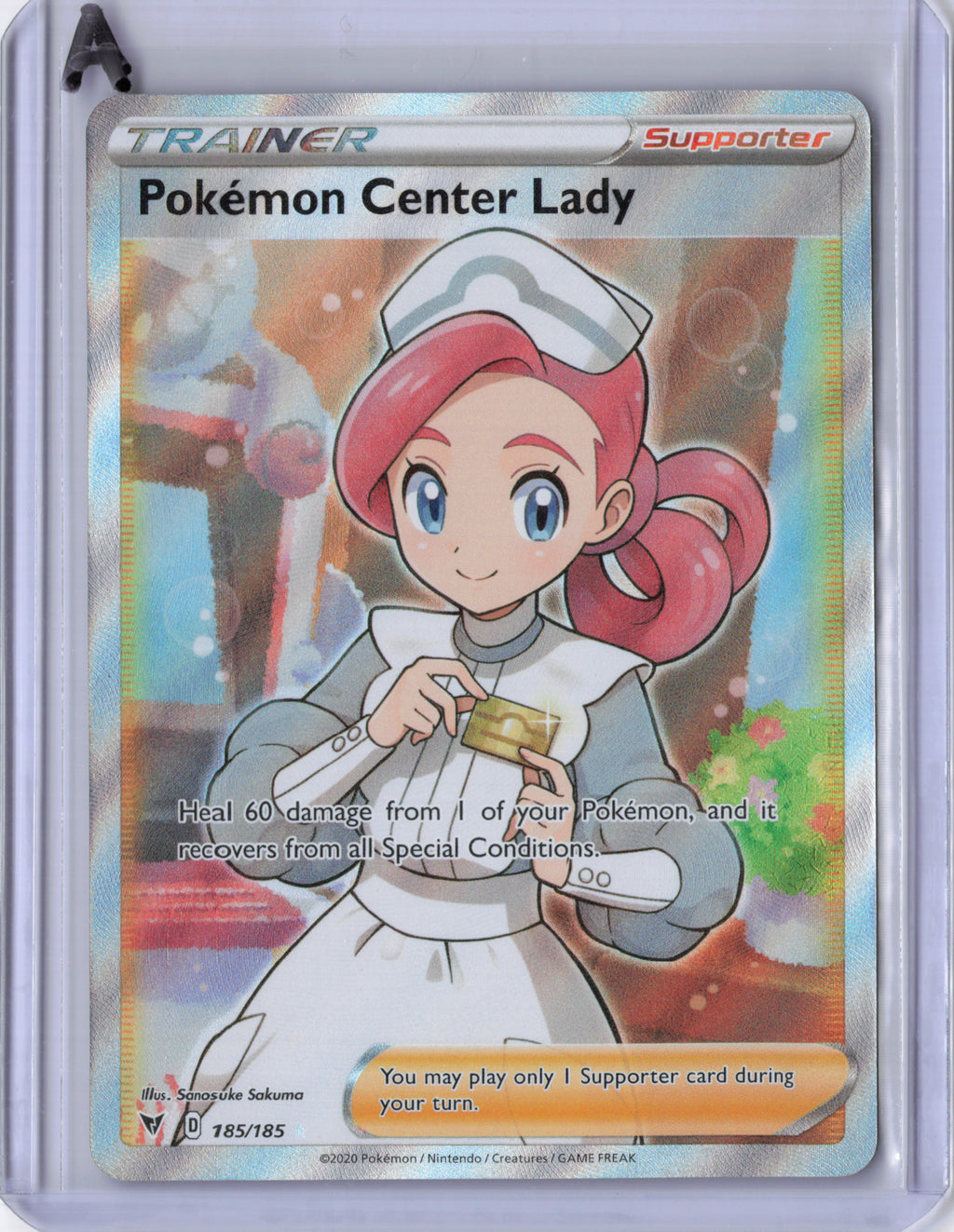 Pokemon Center Lady (Full Art) - SWSH04: Vivid Voltage