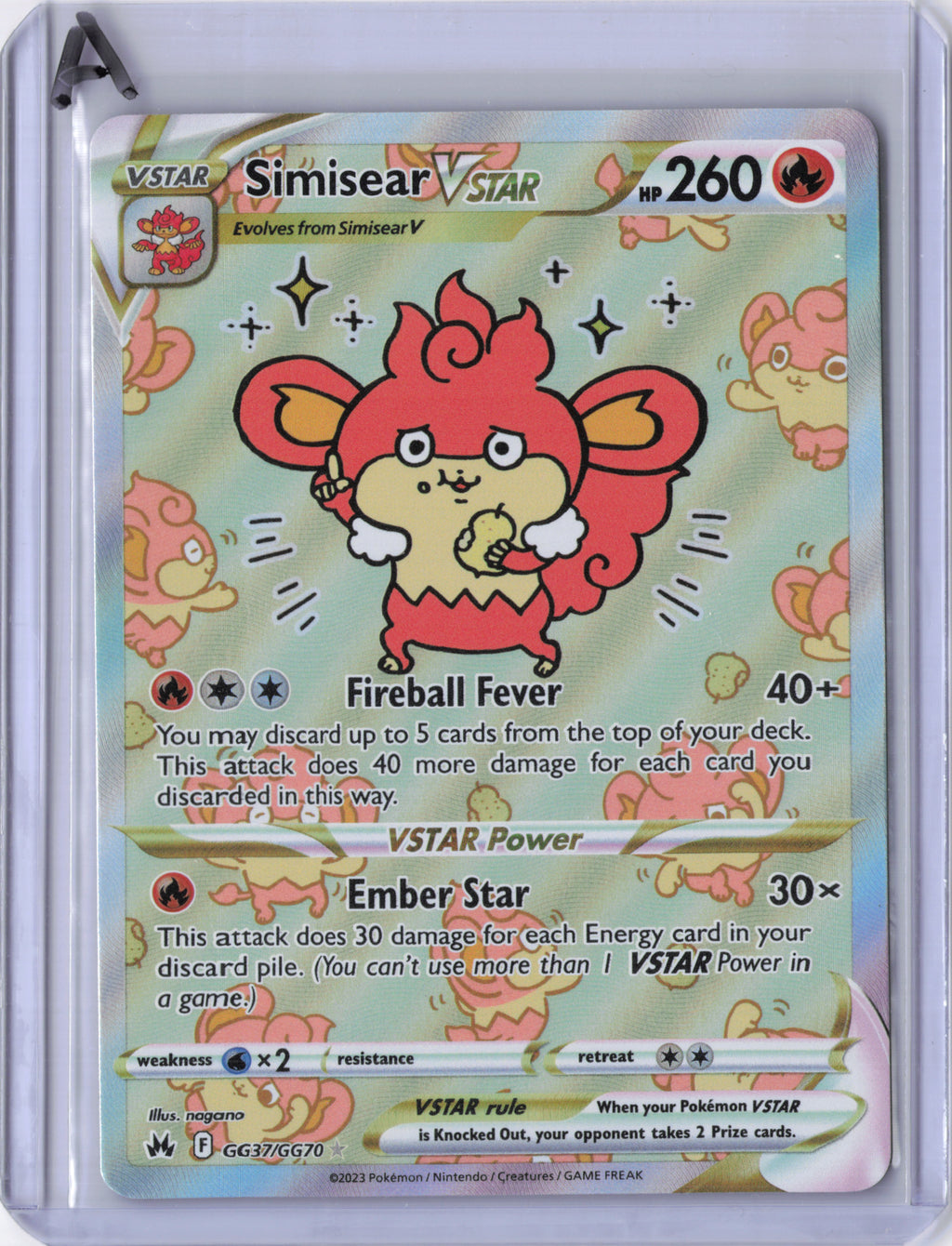 Simisear VSTAR - SWSH: Crown Zenith: Galarian Gallery