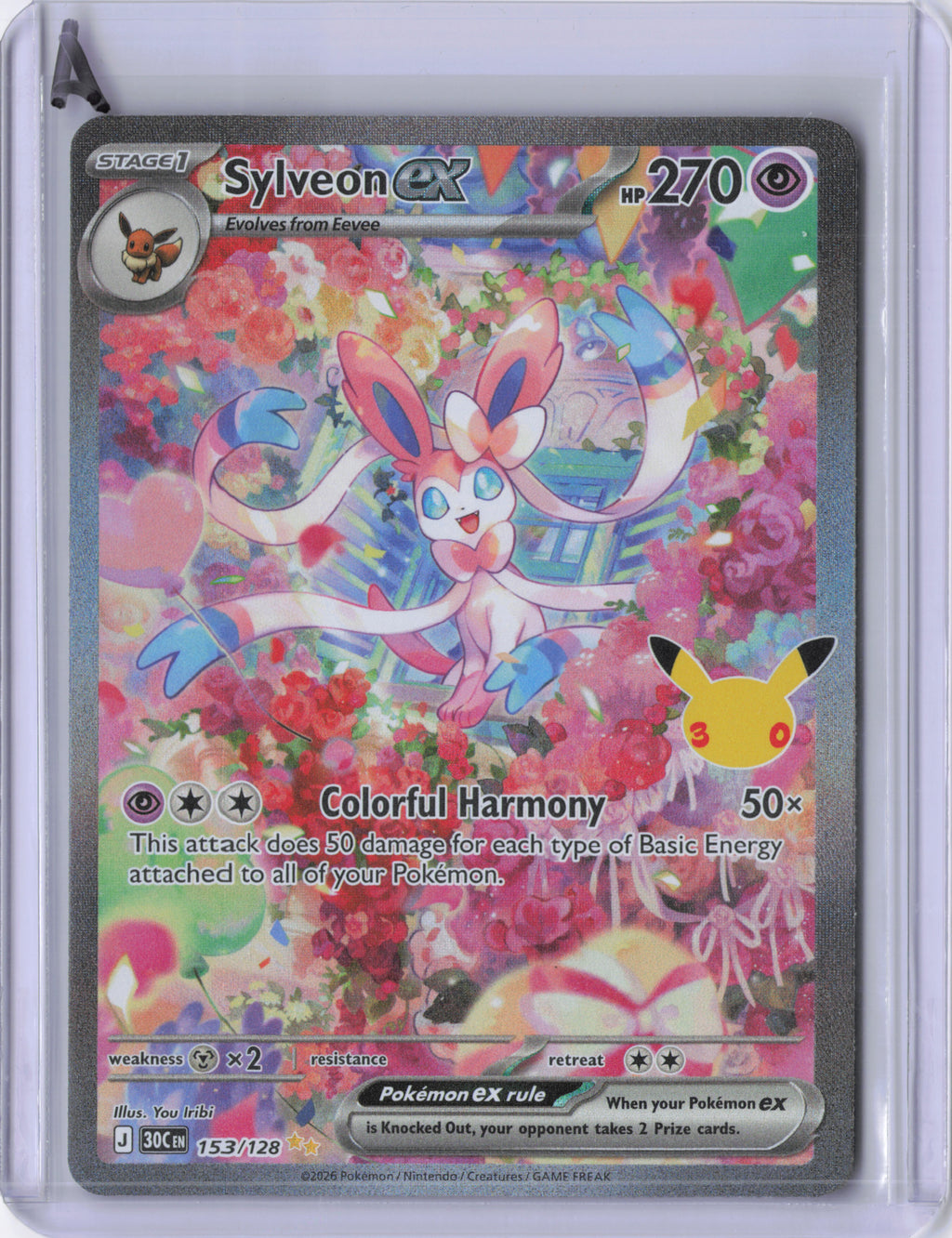 Sylveon ex - 153/128 - ME: 30th Celebration (30C)