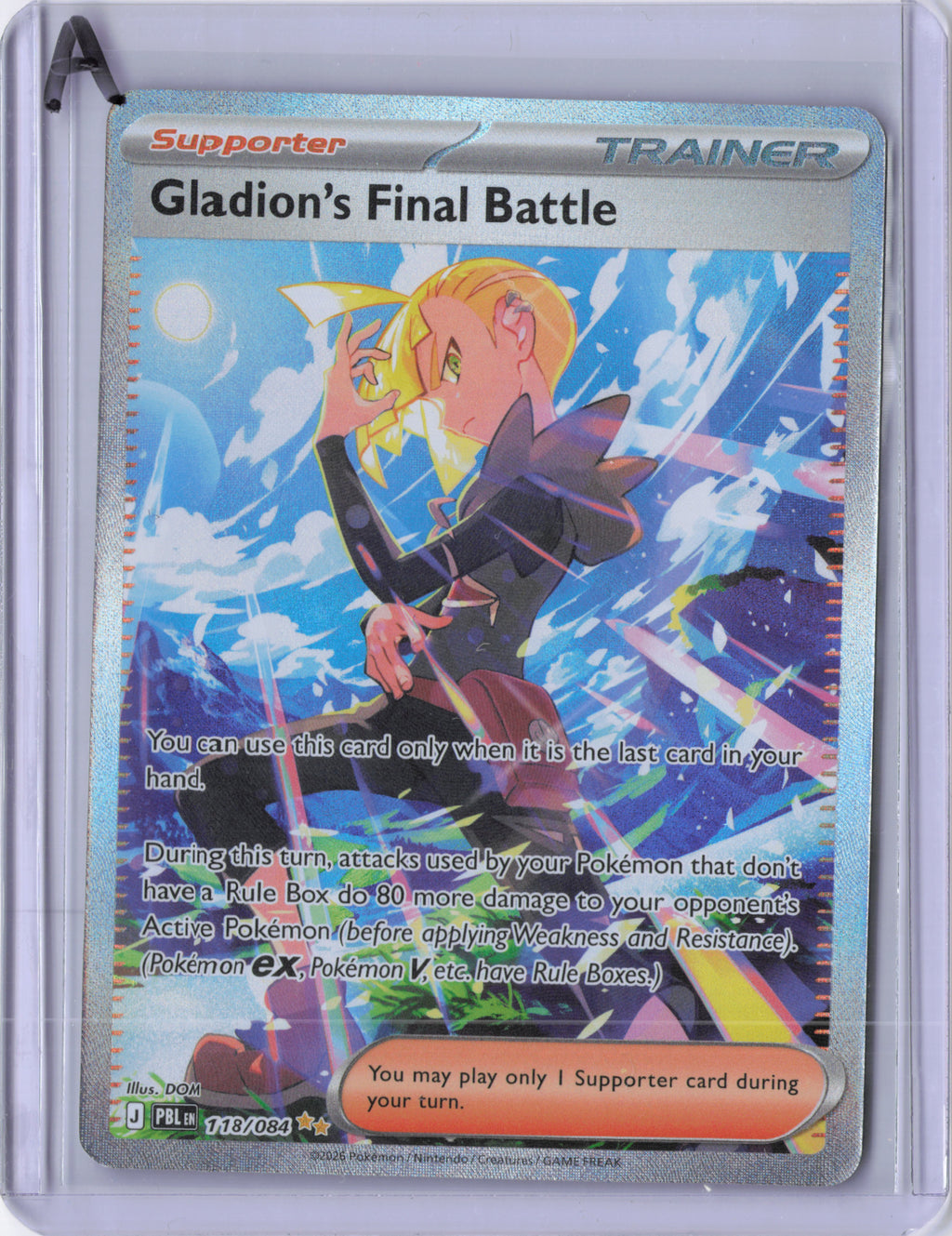 Gladion's Final Battle - 118/084 - ME05: Pitch Black