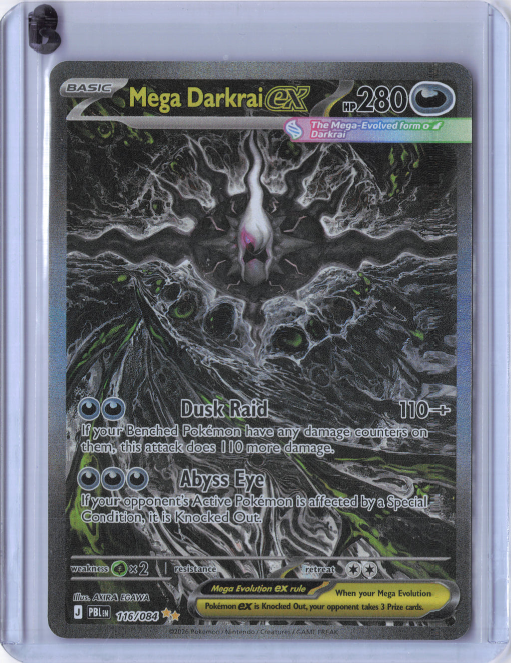 Mega Darkrai ex - 116/084 - ME05: Pitch Black (PBL)