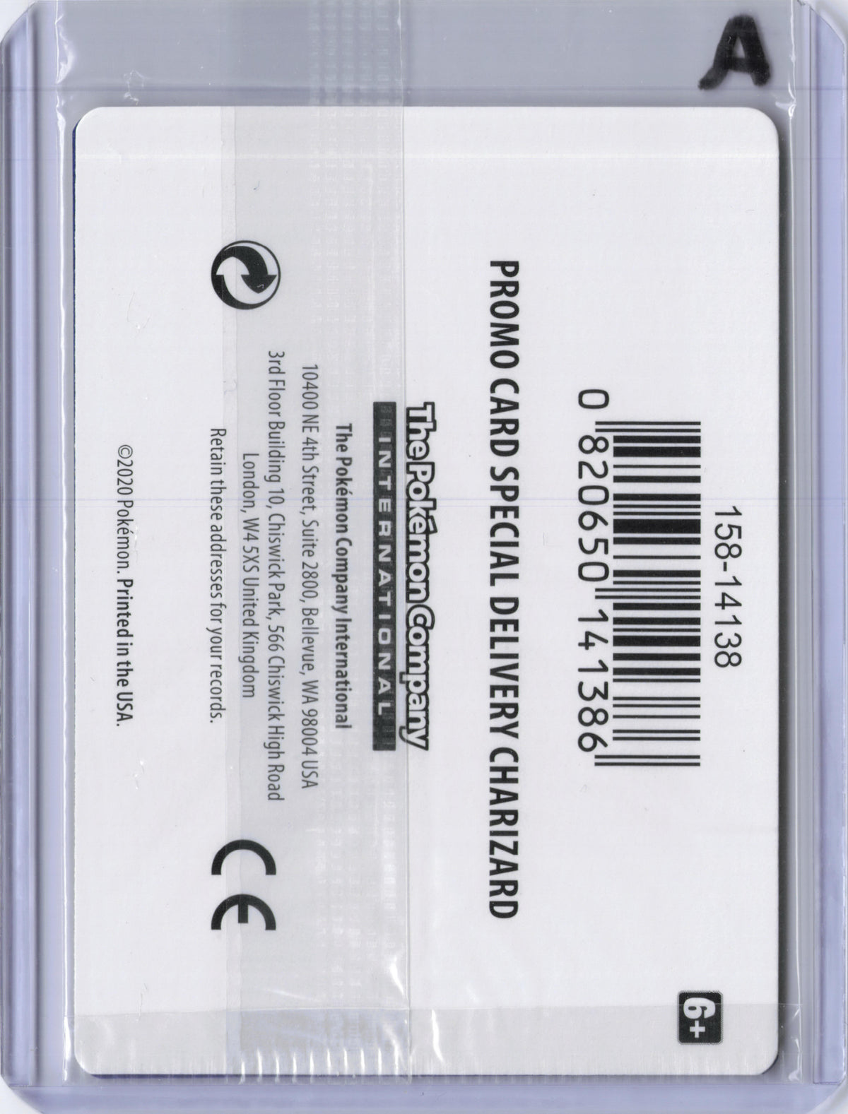 Special Delivery Charizard - SWSH075 - SWSH: Sword & Shield Promo Cards (SWSD)