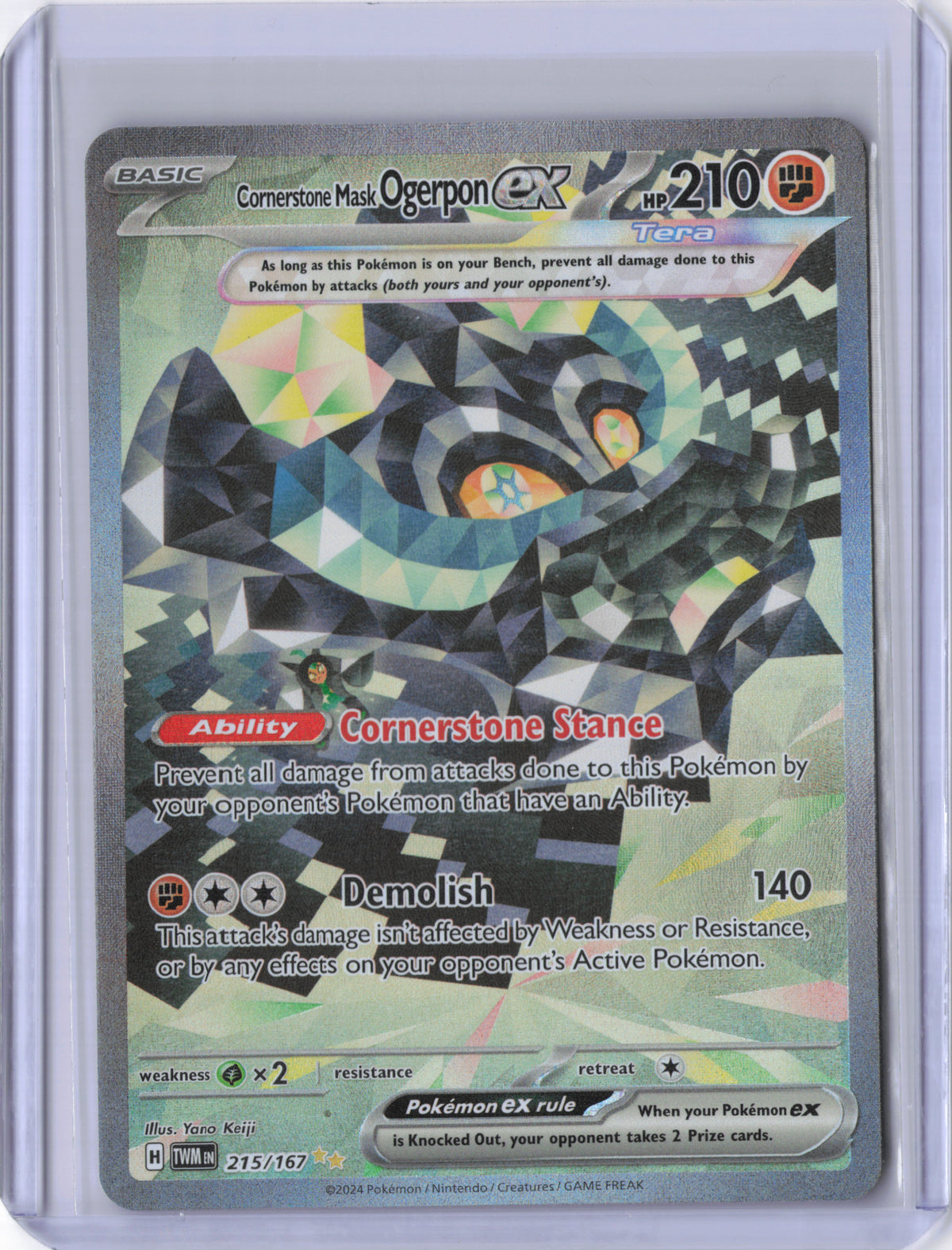 Cornerstone Mask Ogerpon ex - 215/167 - SV06: Twilight Masquerade (TWM)