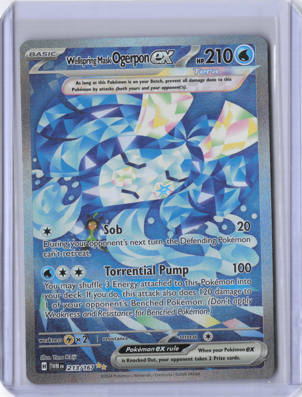 Wellspring Mask Ogerpon ex - 213/167 - SV06: Twilight Masquerade (TWM)