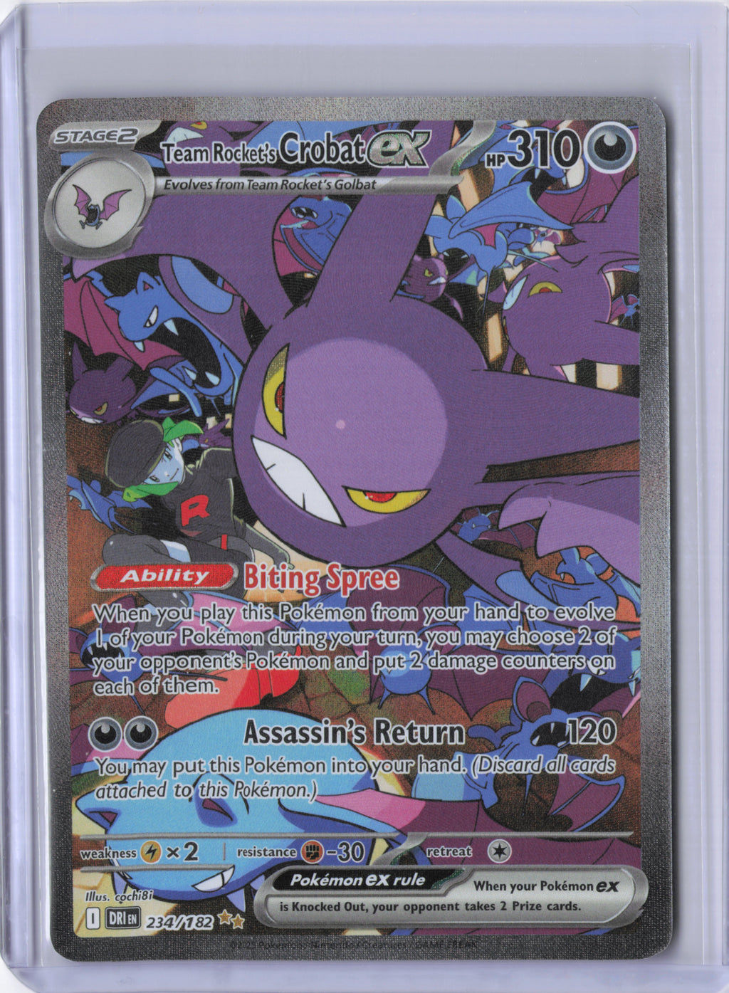 Team Rocket's Crobat ex - 234/182 - SV10: Destined Rivals (DRI)
