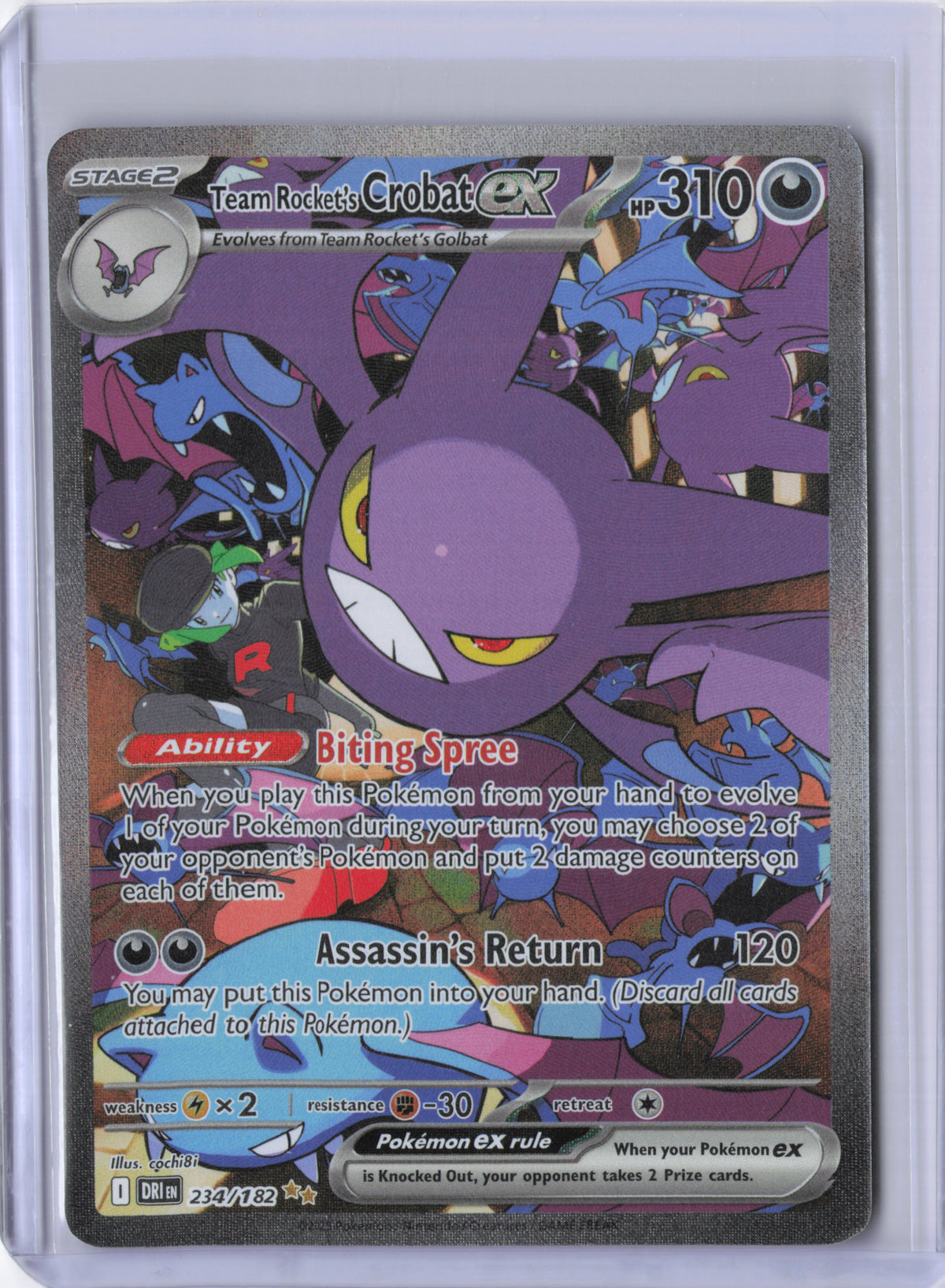 Team Rocket's Crobat ex - 234/182 - SV10: Destined Rivals (DRI)
