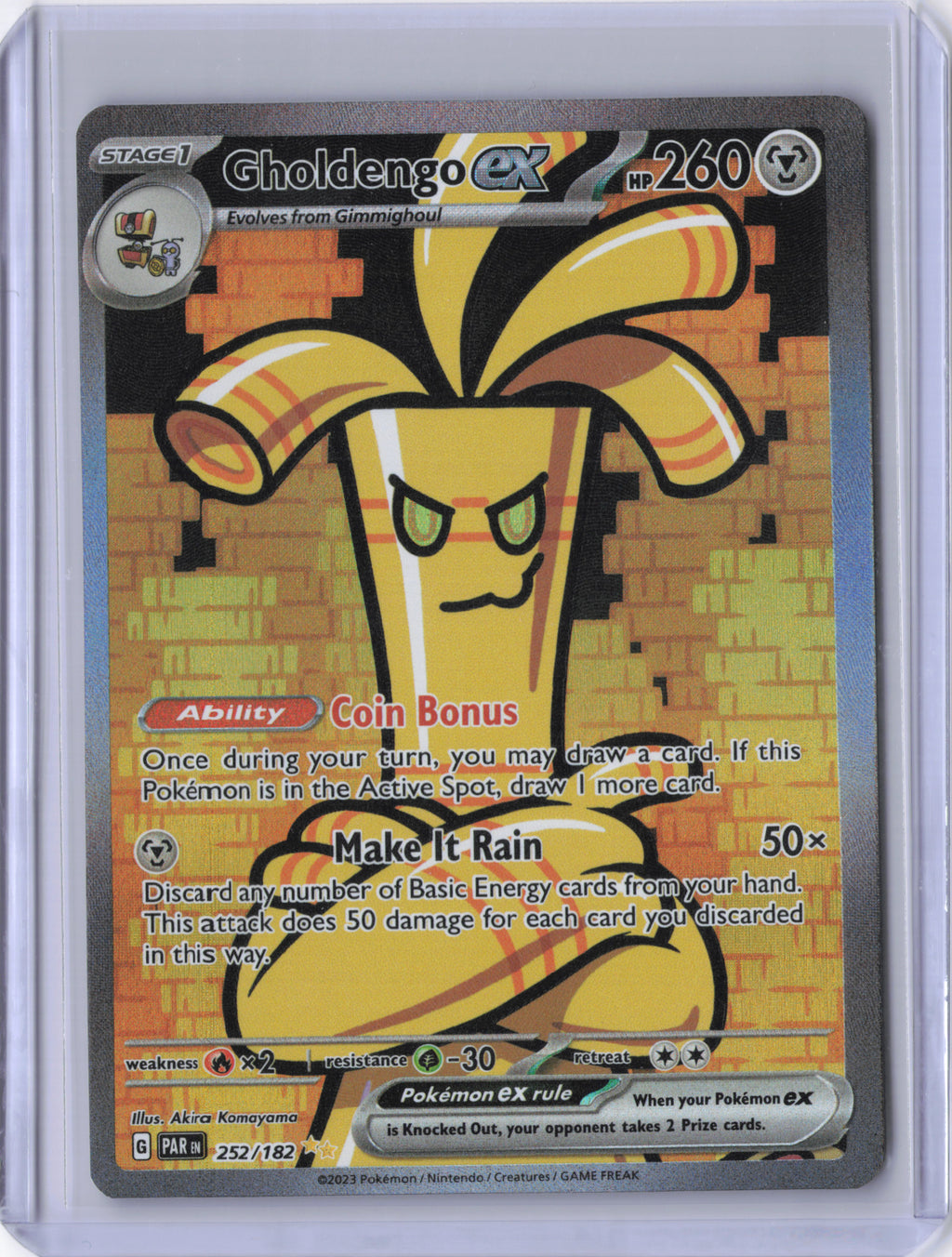 Gholdengo ex - 252/182 - SV04: Paradox Rift (PAR)