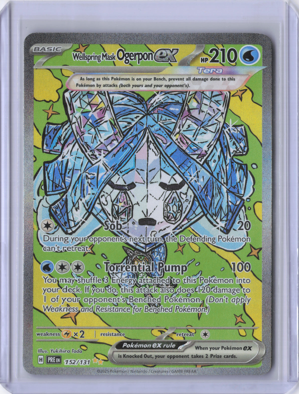 Wellspring Mask Ogerpon ex - 152/131 - SV: Prismatic Evolutions (PRE)