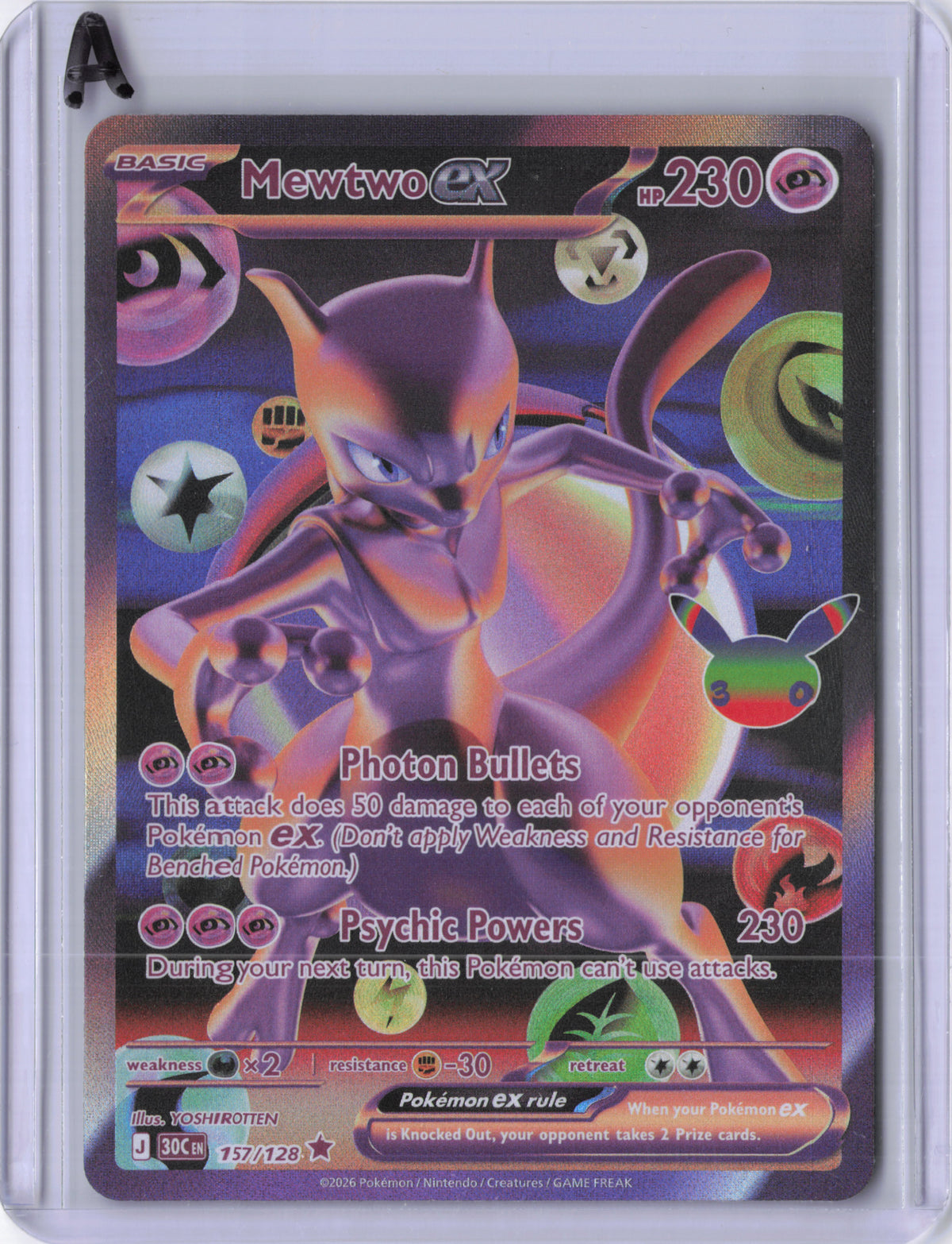 Mewtwo ex - 157/128 - ME: 30th Celebration