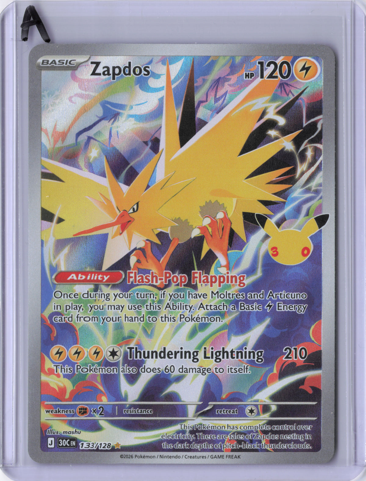 Zapdos - 133/128 - ME: 30th Celebration