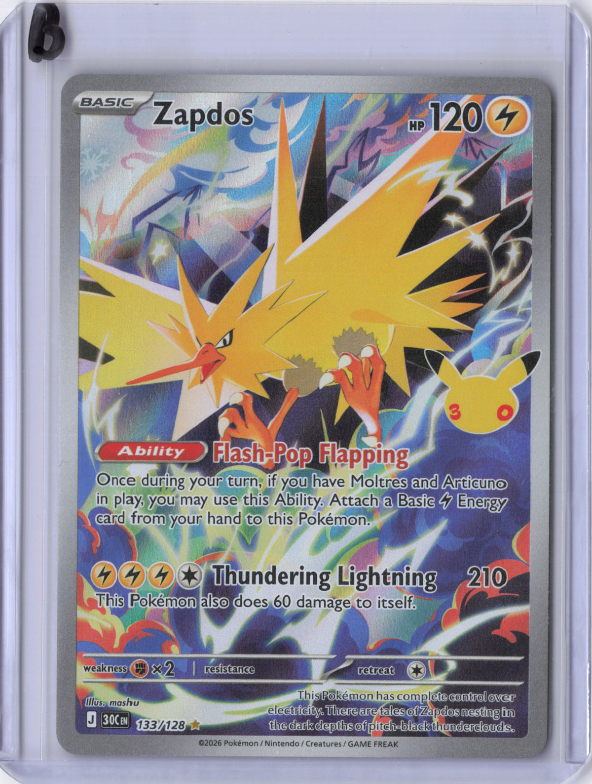 Zapdos - 133/128 - ME: 30th Celebration