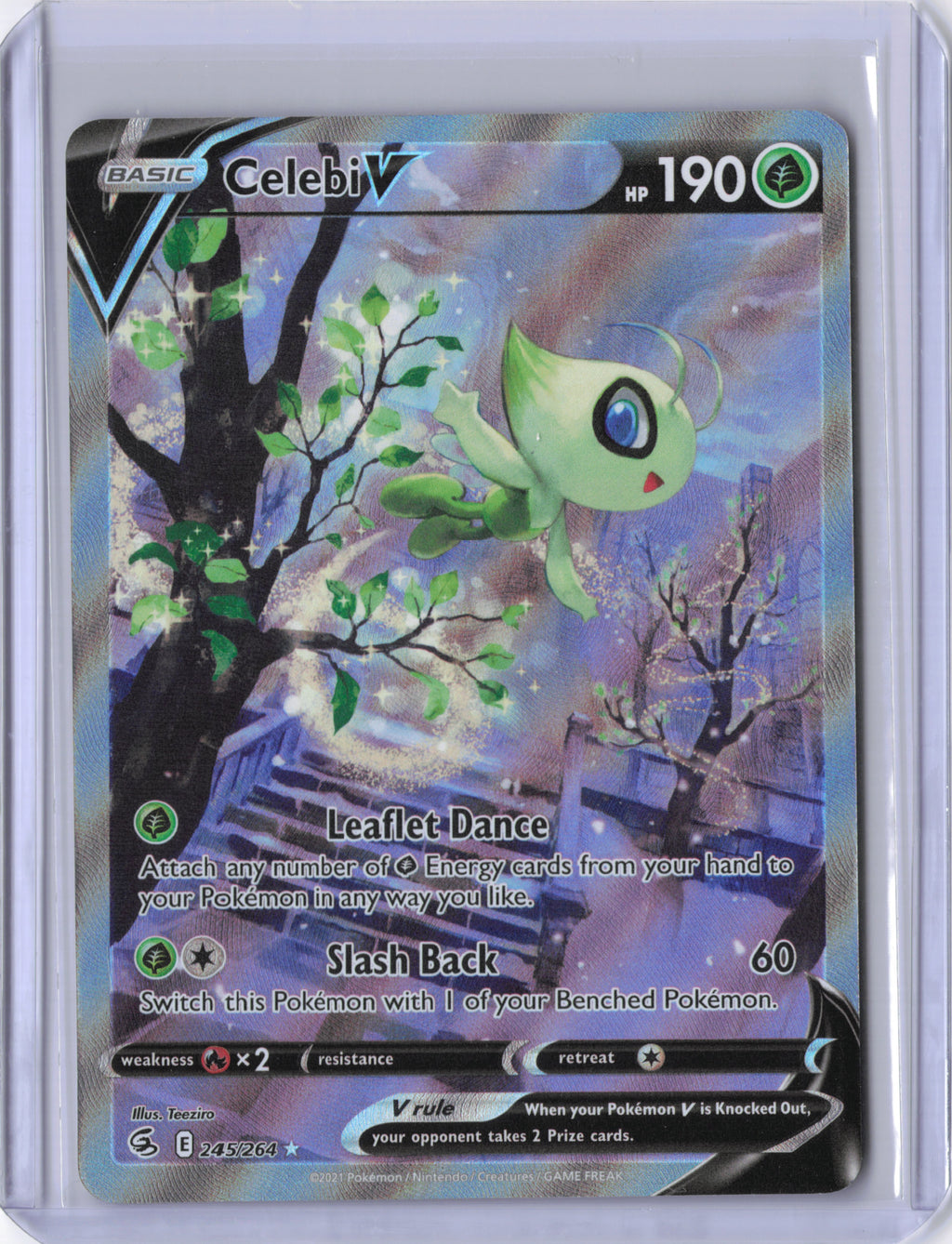 Celebi V (Alternate Full Art) - SWSH08: Fusion Strike (SWSH08)