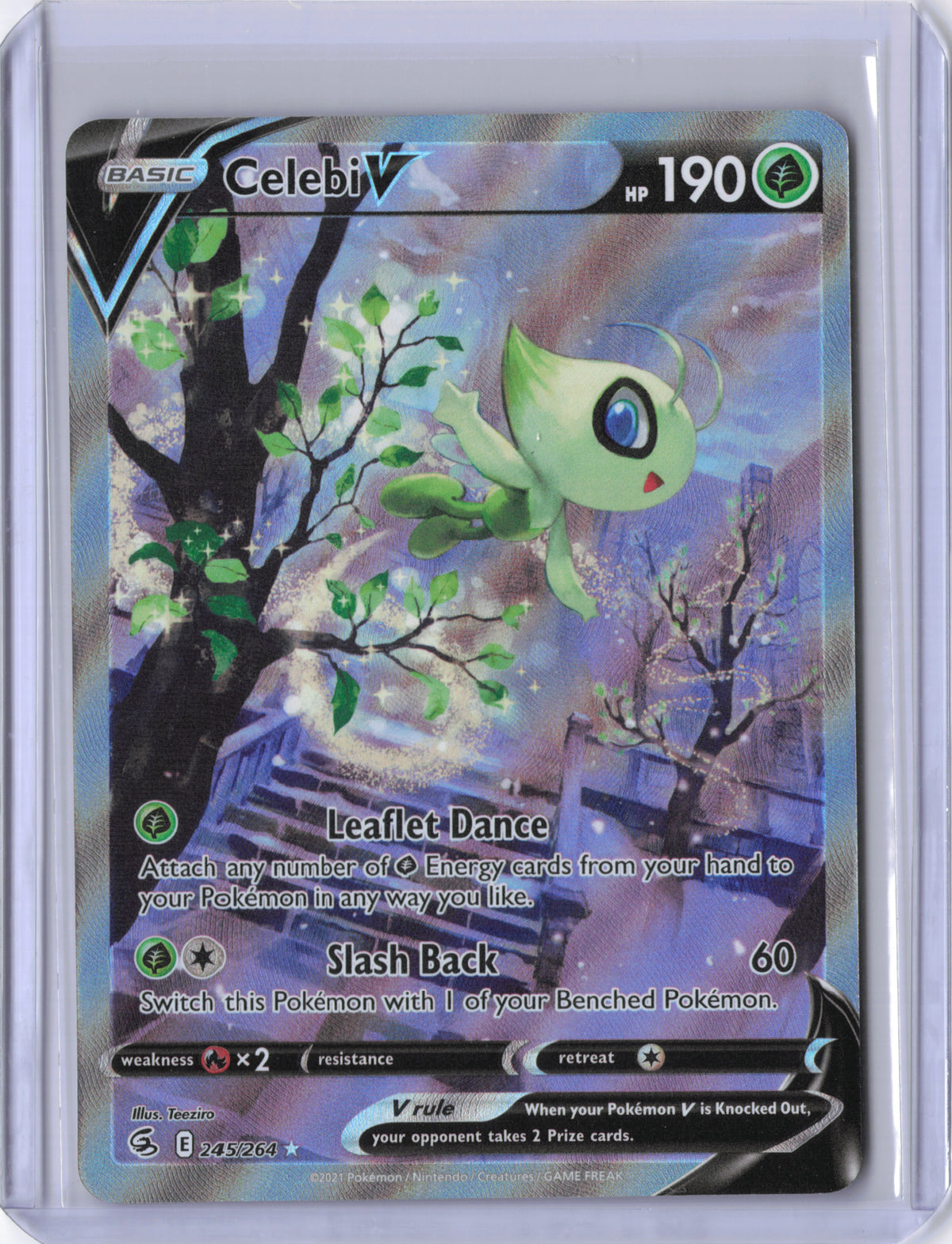 Celebi V (Alternate Full Art) - SWSH08: Fusion Strike (SWSH08)