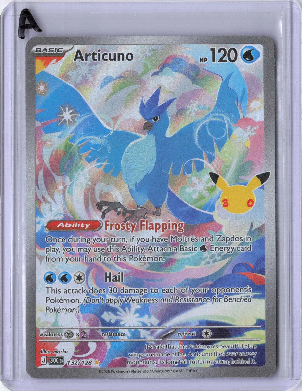 Articuno - 132/128 - ME: 30th Celebration (30C)