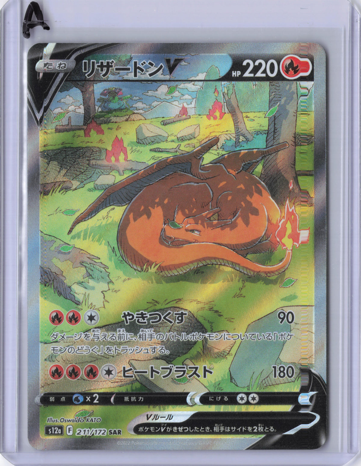 Japanese Charizard V - 211/172 - S12a: VSTAR Universe