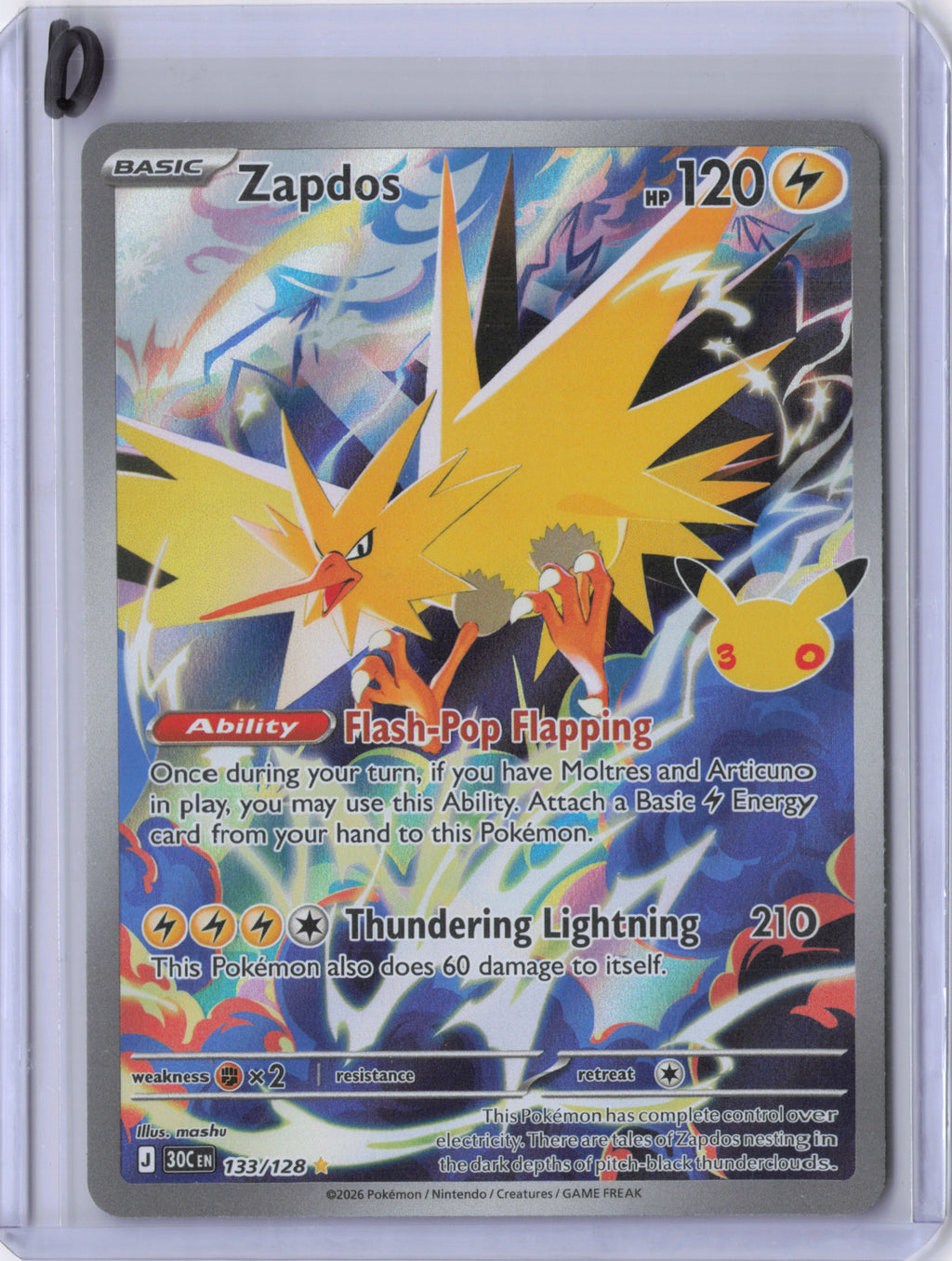 Zapdos - 133/128 - ME: 30th Celebration