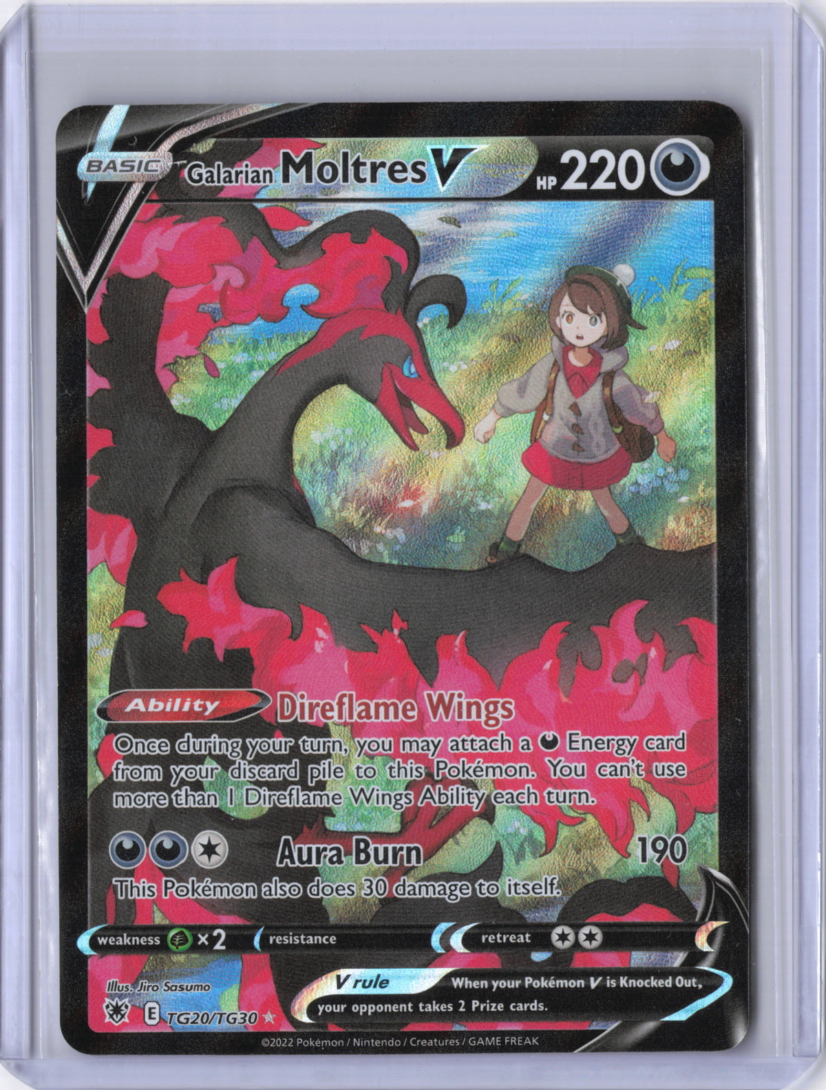 Galarian Moltres V - SWSH10: Astral Radiance Trainer Gallery (SWSH10:TG)