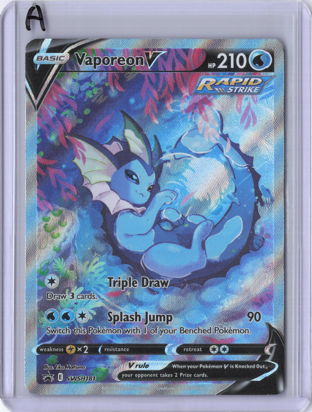 Vaporeon V - SWSH181 - SWSH: Sword & Shield Promo Cards (SWSD)