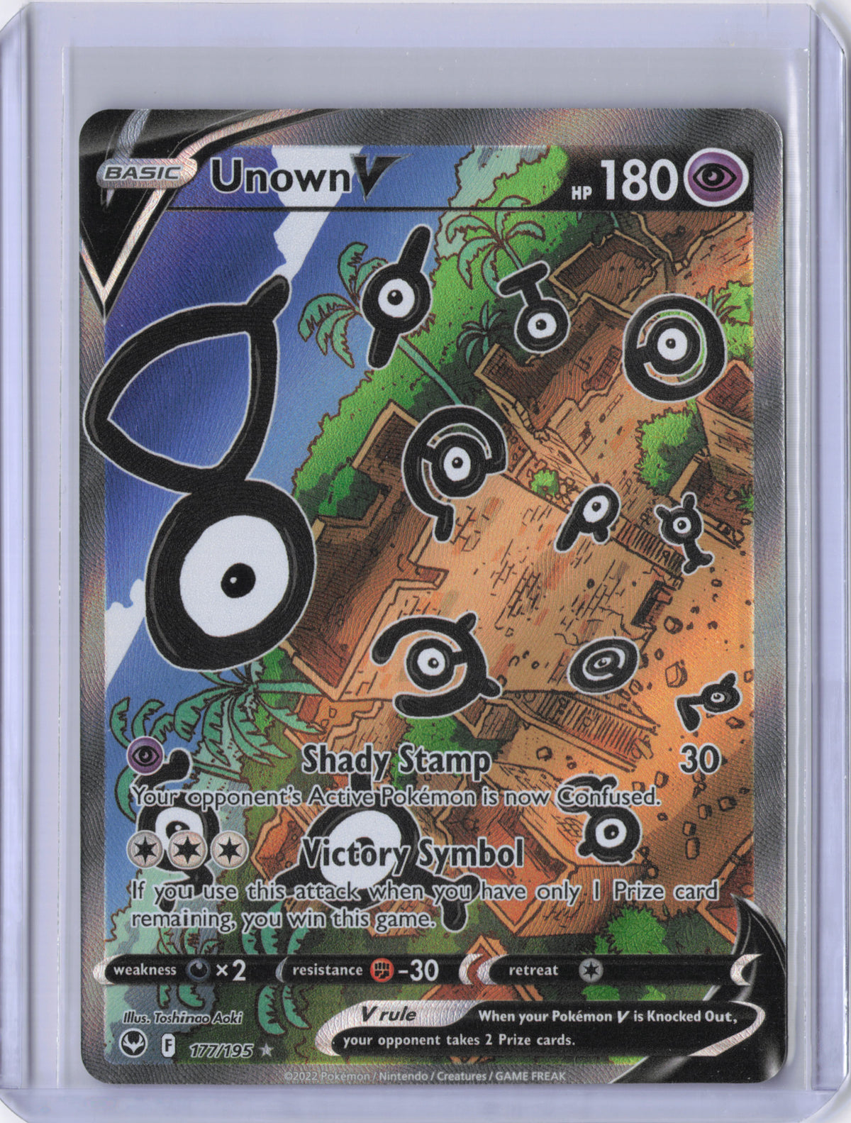 Unown V (Alternate Full Art) - SWSH12: Silver Tempest (SWSH12)