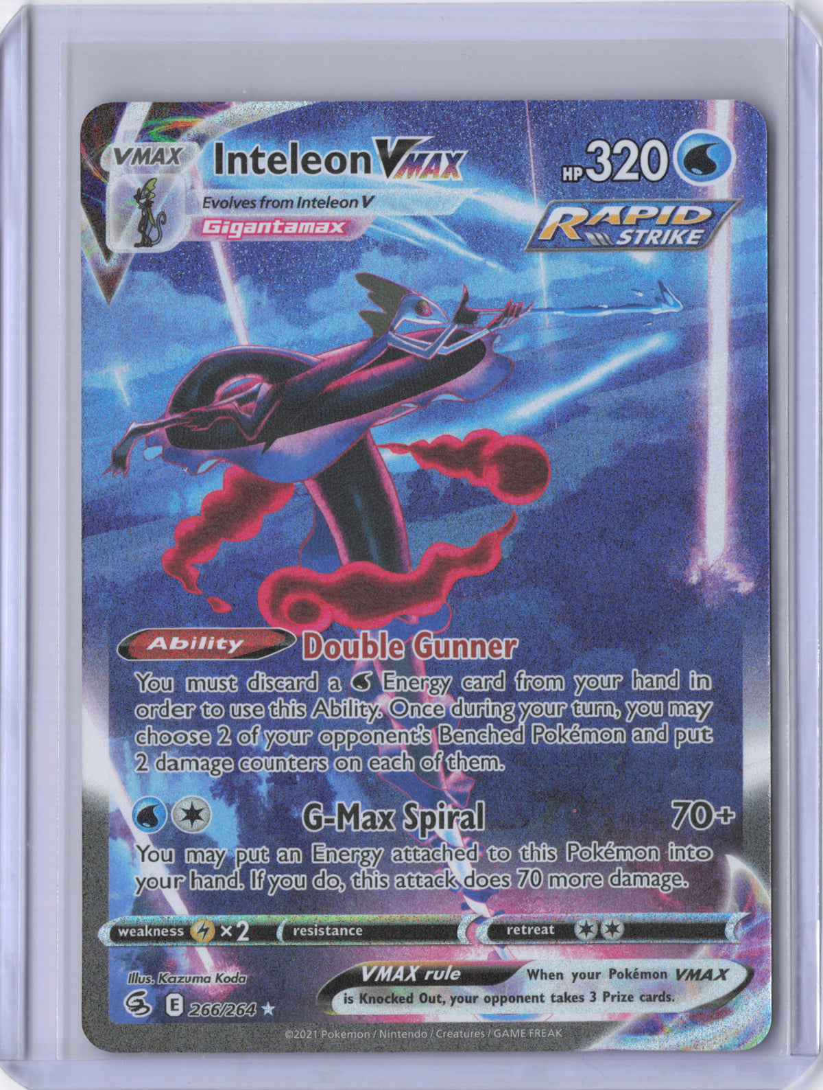 Inteleon VMAX (Alternate Art Secret) - SWSH08: Fusion Strike (SWSH08)